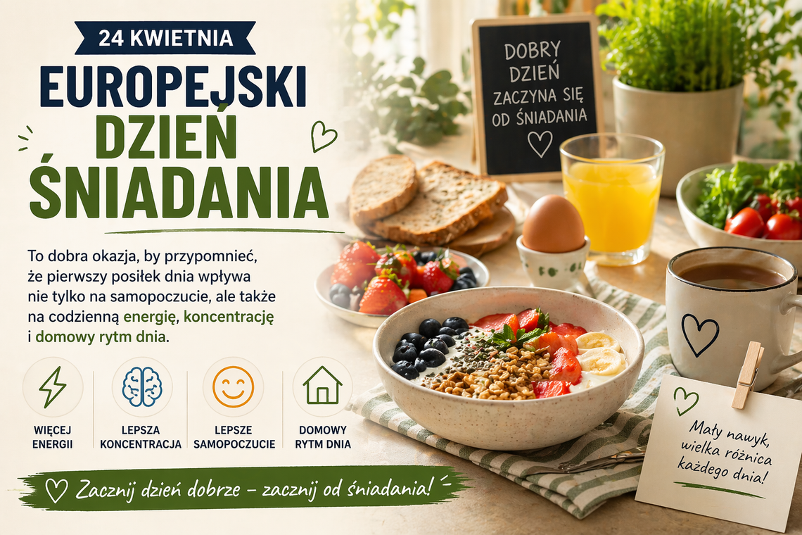 Europejski Dzień Śniadania 2026. Dlaczego 24 kwietnia warto zacząć dzień lepiej