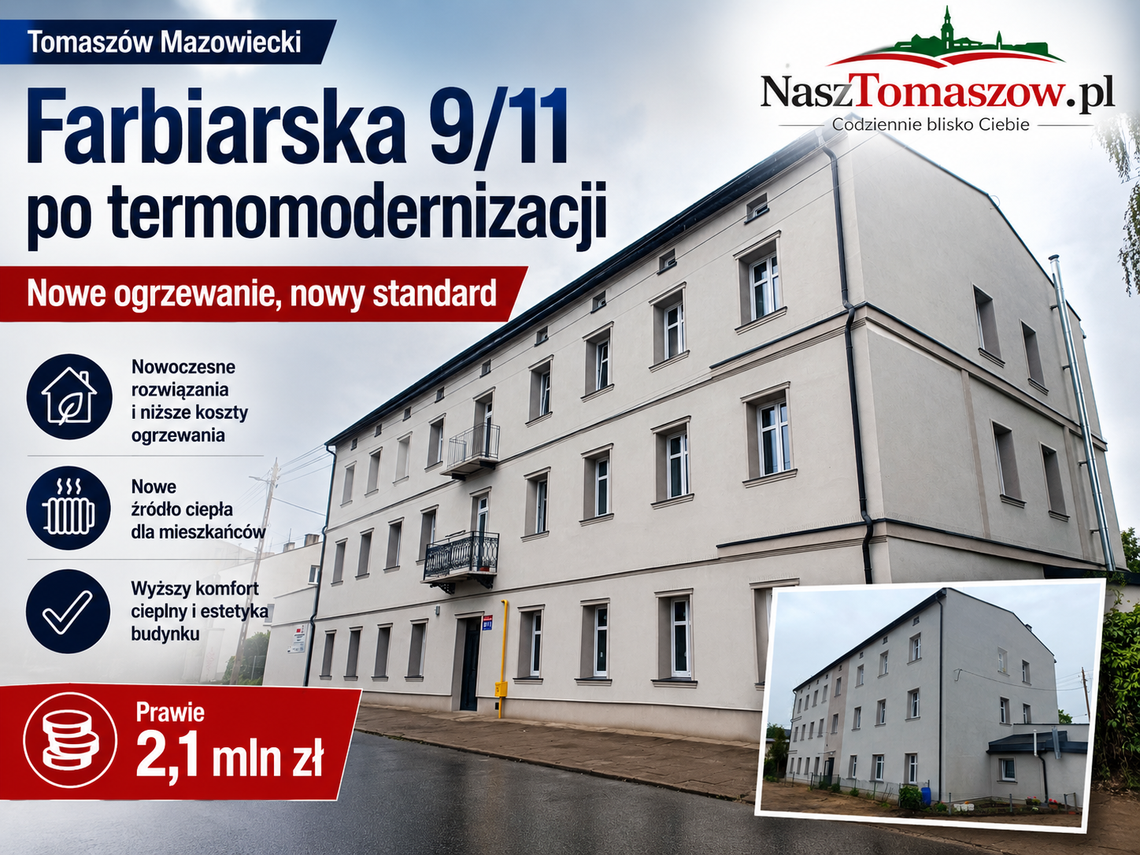 Farbiarska 9/11 po wielkiej zmianie. Budynek odzyskał dawny blask Farbiarska 9/11 po wielkiej zmianie. Budynek odzyskał dawny blask