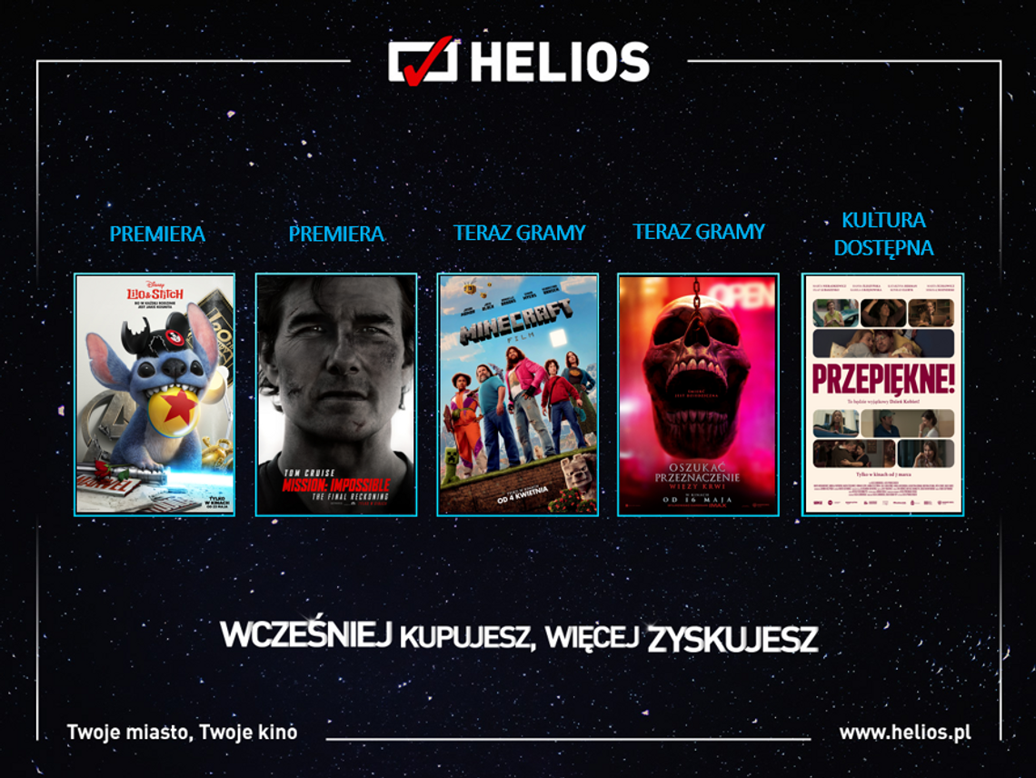 Filmowy zawrót głowy!  Helios prezentuje najlepsze tytuły