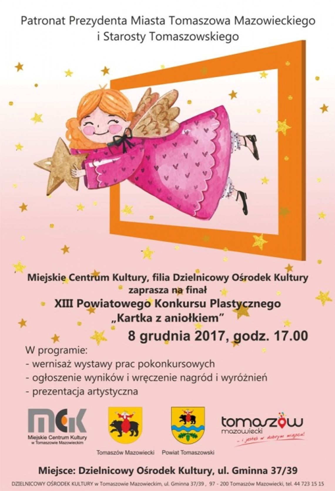 Finał XIII Powiatowego Konkursu Plastycznego "Kartka z aniołkiem"