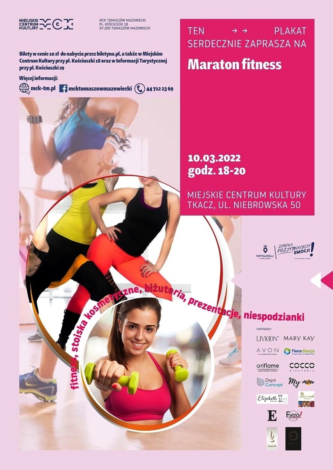 Fitness i niespodzianki dla Pań w MCK Tkacz