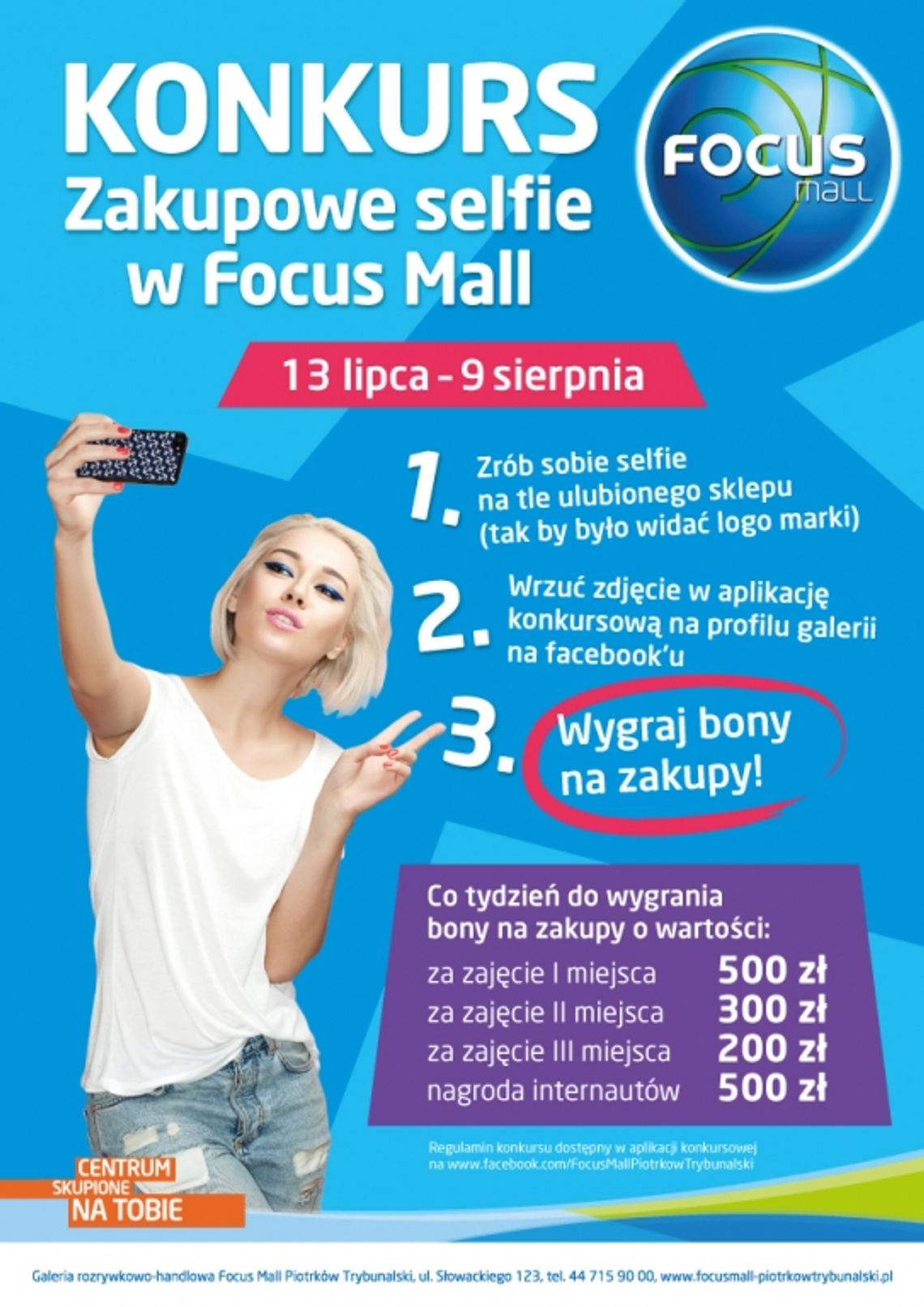 Focus Mall Piotrków Trybunalski zorganizował konkurs „Zakupowe selfie w Focus Mall”