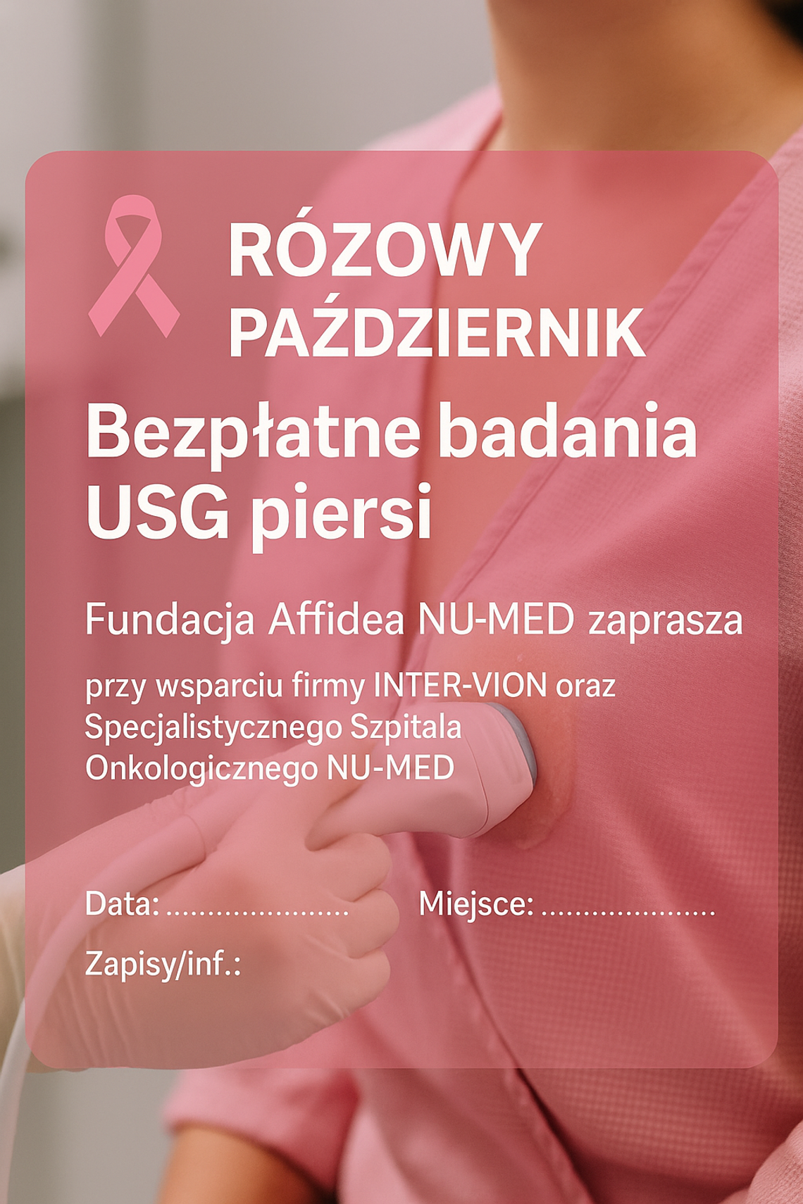 Fundacja Affidea NU‑MED oferuje bezpłatne USG piersi