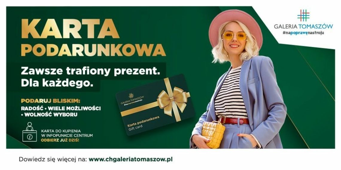 Galeria Tomaszów wprowadziła karty podarunkowe