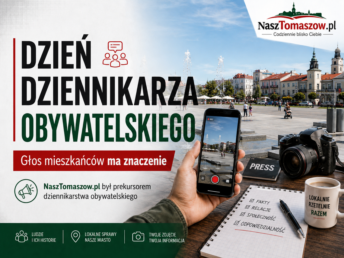 Gdy obywatel bierze głos. Dzień Dziennikarza Obywatelskiego. NaszTomaszow był tu pierwszy Gdy obywatel bierze głos. Dzień Dziennikarza Obywatelskiego. NaszTomaszow był tu pierwszy