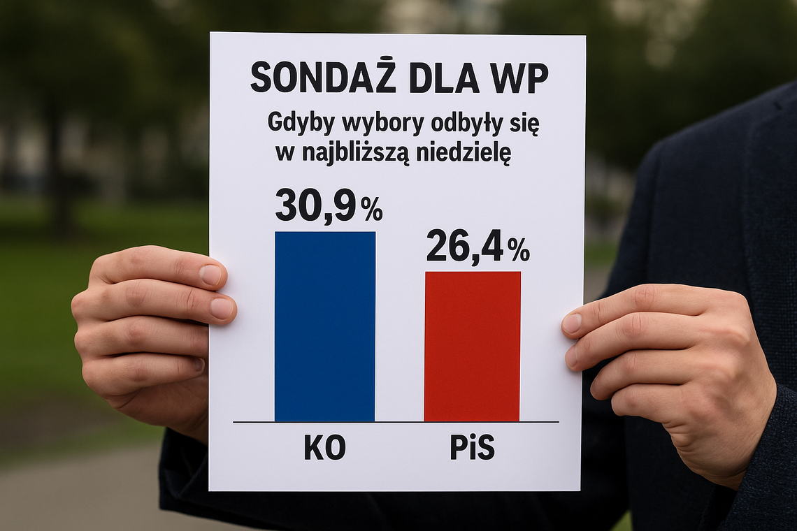 Gdyby wybory odbyły się w najbliższą niedzielę KO uzyskałaby 30,9 proc., PiS 26,4 proc. Gdyby wybory odbyły się w najbliższą niedzielę KO uzyskałaby 30,9 proc., PiS 26,4 proc.