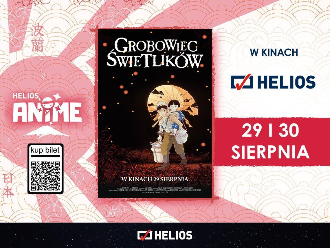 „Grobowiec świetlików” na wielkim ekranie. Helios zaprasza na kultowe anime „Grobowiec świetlików” na wielkim ekranie. Helios zaprasza na kultowe anime