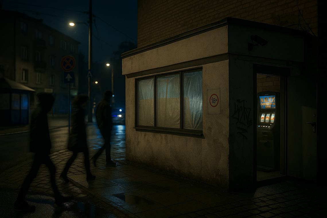 Hazard w przyszkolnej budce? Nikt tego nie zgłaszał Hazard w przyszkolnej budce? Nikt tego nie zgłaszał