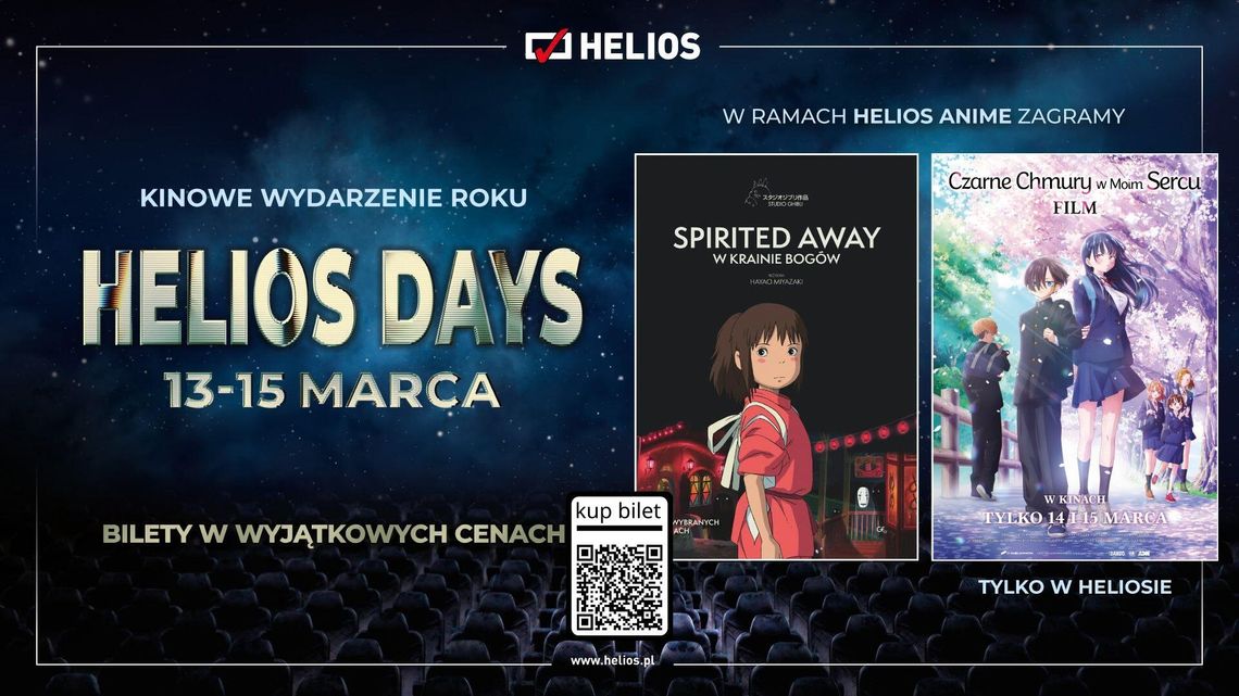 Helios Anime w wyjątkowej cenie podczas Helios Days. Kultowe tytuły na wielkim ekranie