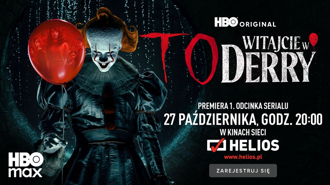 Helios pokaże pilot Witajcie w Derry chwalony przez Kinga za darmo 27 października o 20:00
