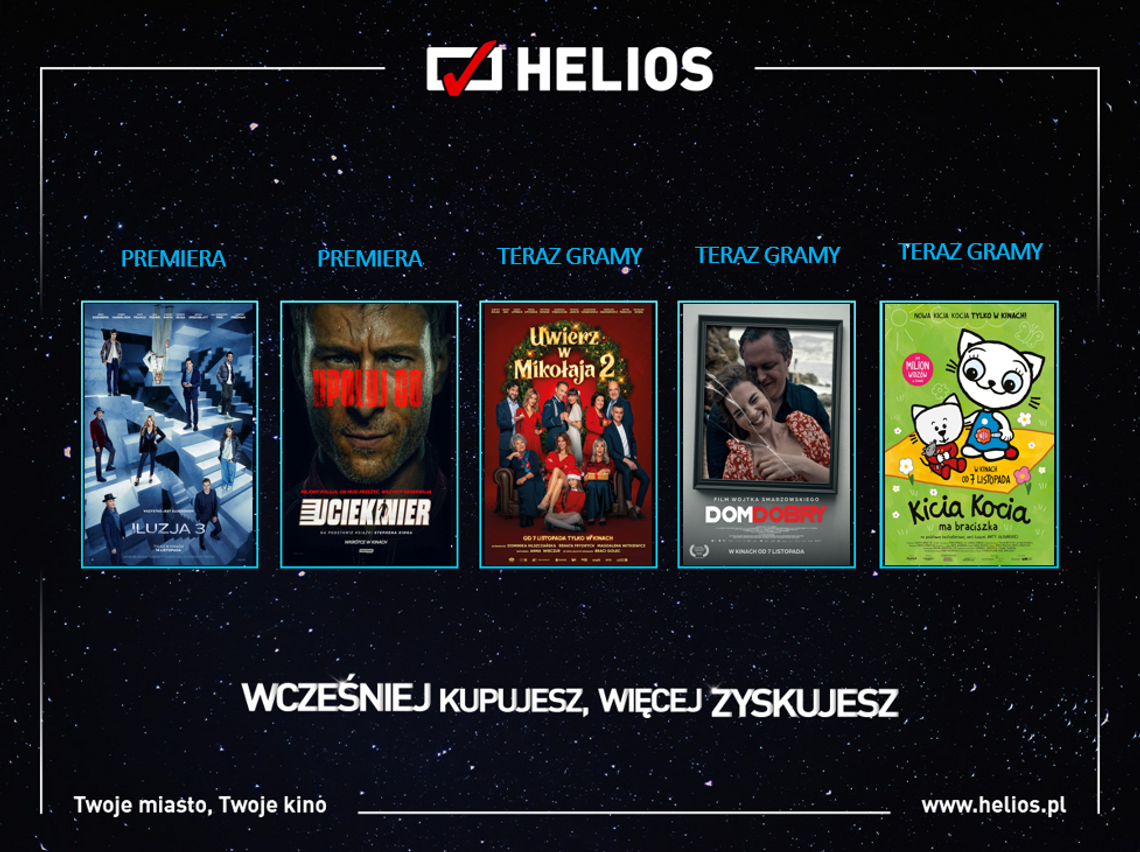 Helios prezentuje ekscytujące premiery listopada Helios prezentuje ekscytujące premiery listopada
