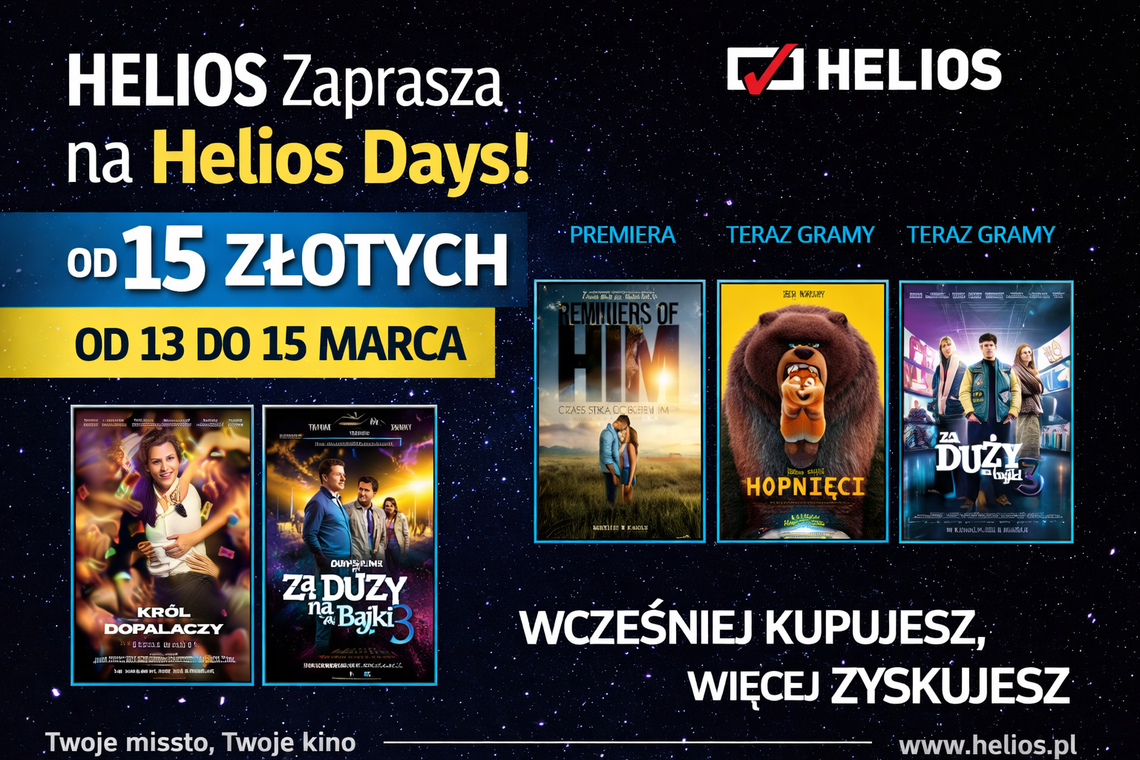 Helios prezentuje najnowszy repertuar i zaprasza na Helios Days!