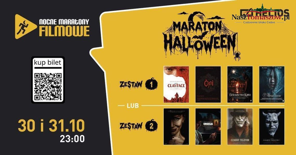 Helios w Tomaszowie szykuje Maraton Halloween. Dwa zestawy i noc pełna horrorów
