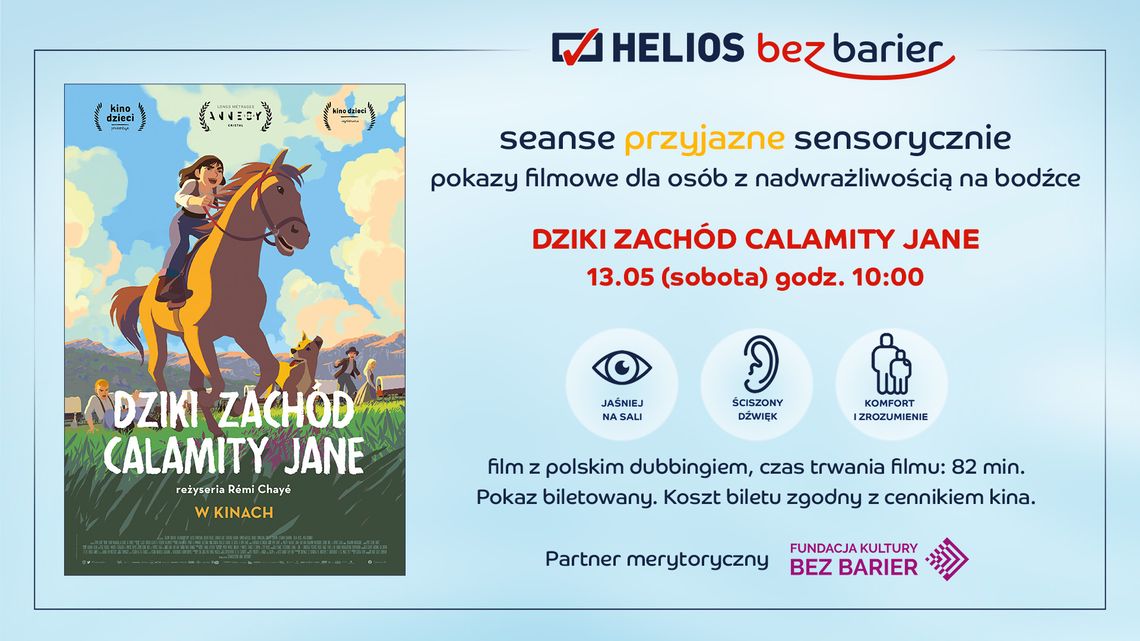 Helios zaprasza na Seans Przyjazny Sensorycznie