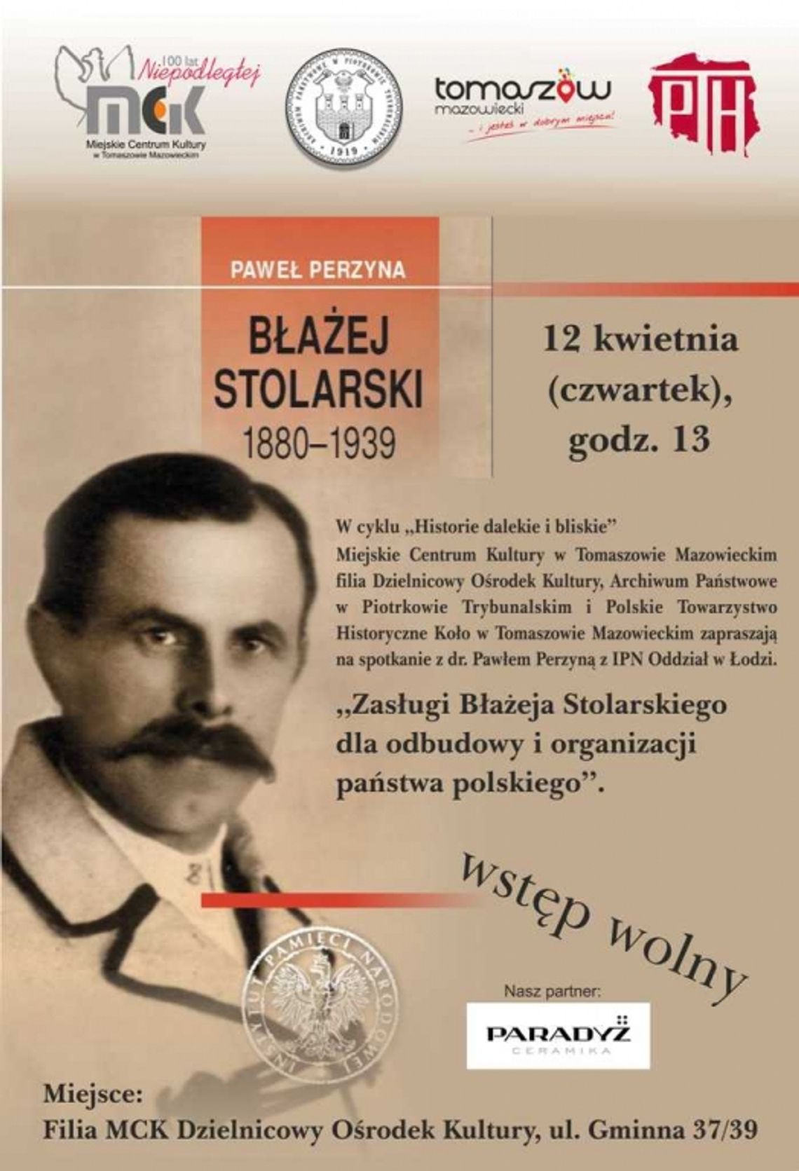 Historie dalekie i bliskie w DOK - Błażej Stolarski Historie dalekie i bliskie w DOK - Błażej Stolarski