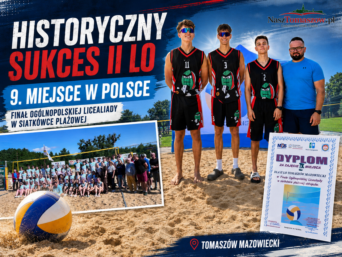 Historyczny sukces siatkarzy z II LO. Tomaszowianie wśród najlepszych w Polsce Historyczny sukces siatkarzy z II LO. Tomaszowianie wśród najlepszych w Polsce