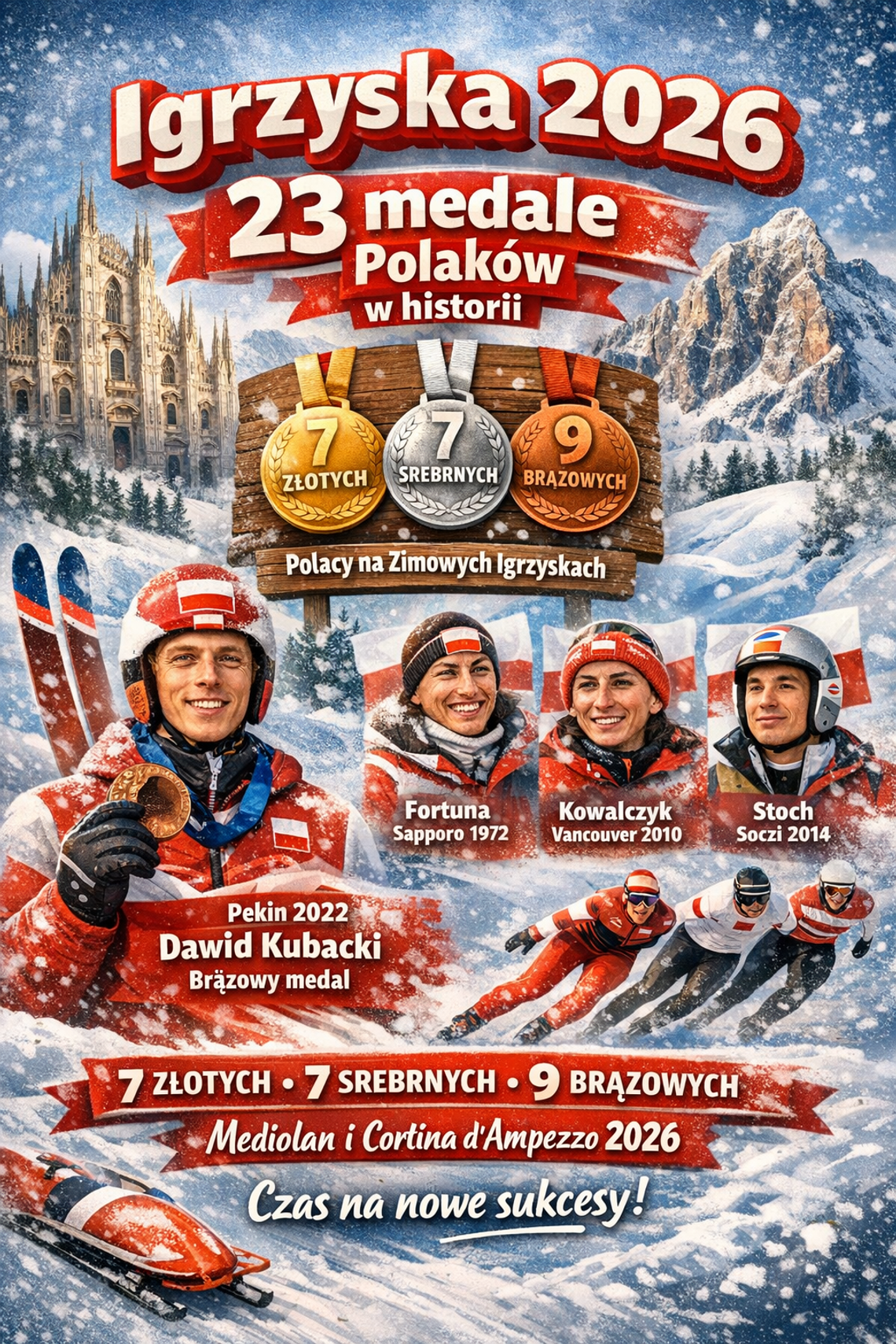 Igrzyska 2026 – 23 medale Polaków w historii