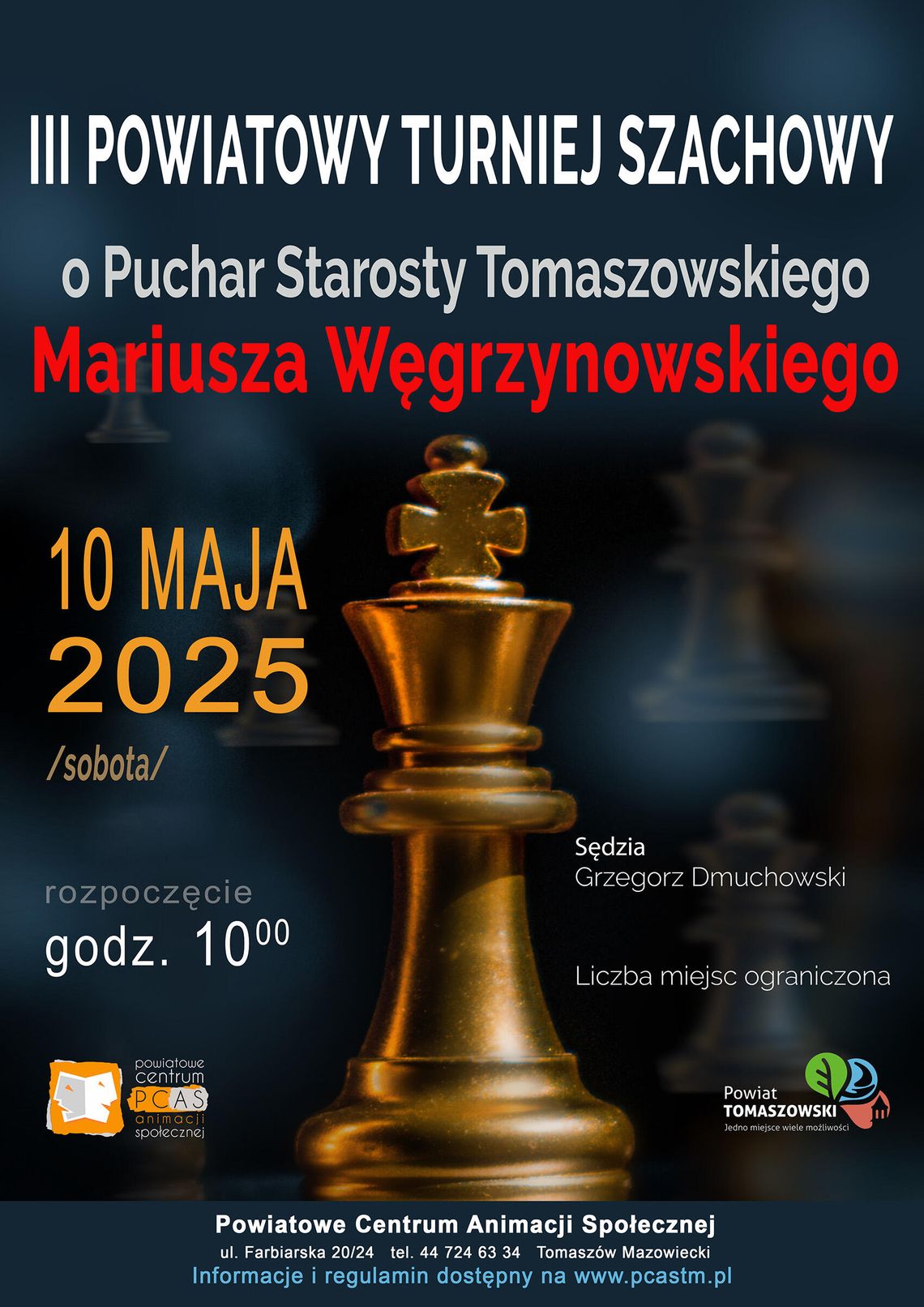III Powiatowy Turniej Szachowy o Puchar Starosty Powiatu Tomaszowskiego