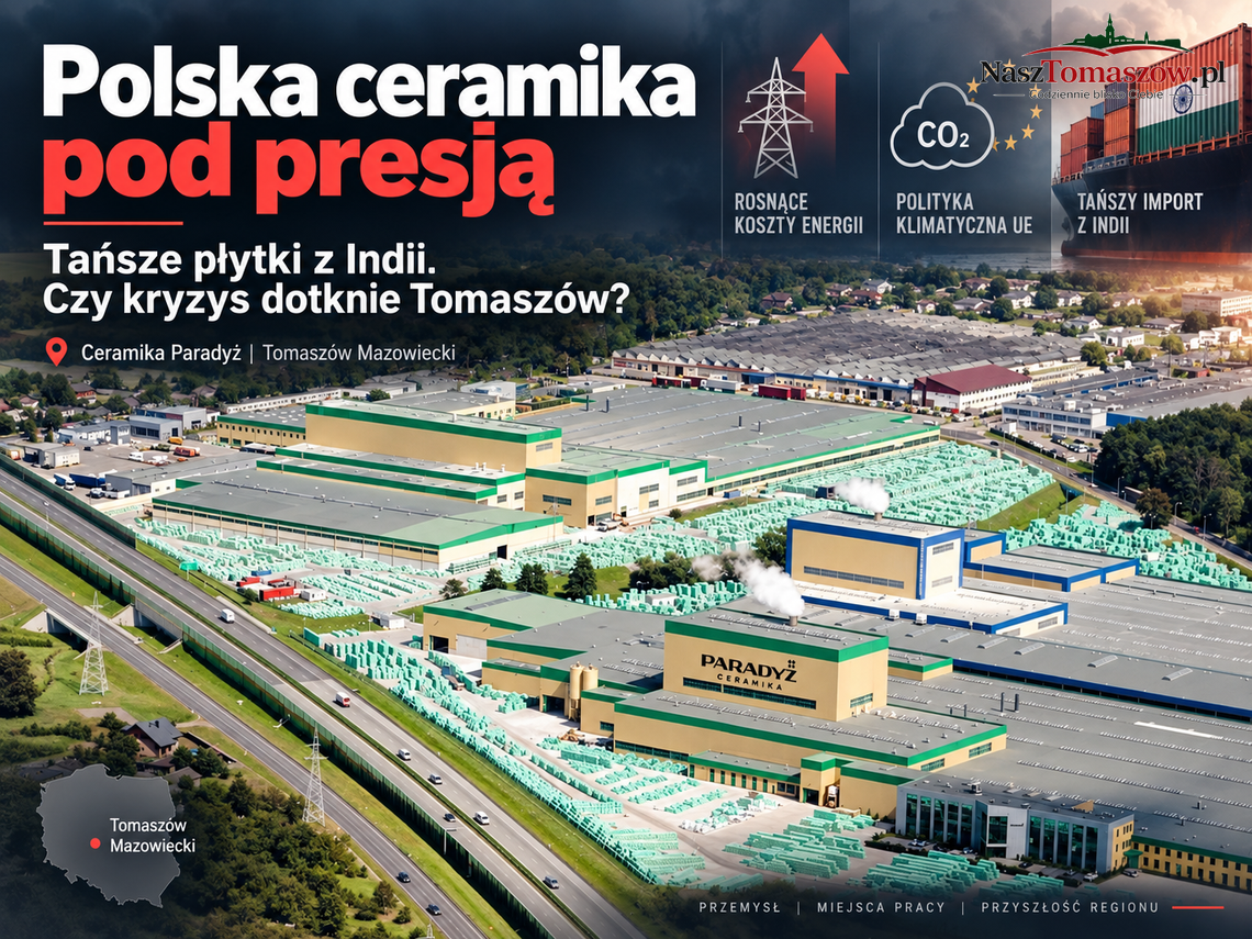 Indyjska płytka płynie tysiące kilometrów i jest tańsza. Czy kryzys ceramiki uderzy w Tomaszów? Indyjska płytka płynie tysiące kilometrów i jest tańsza. Czy kryzys ceramiki uderzy w Tomaszów?