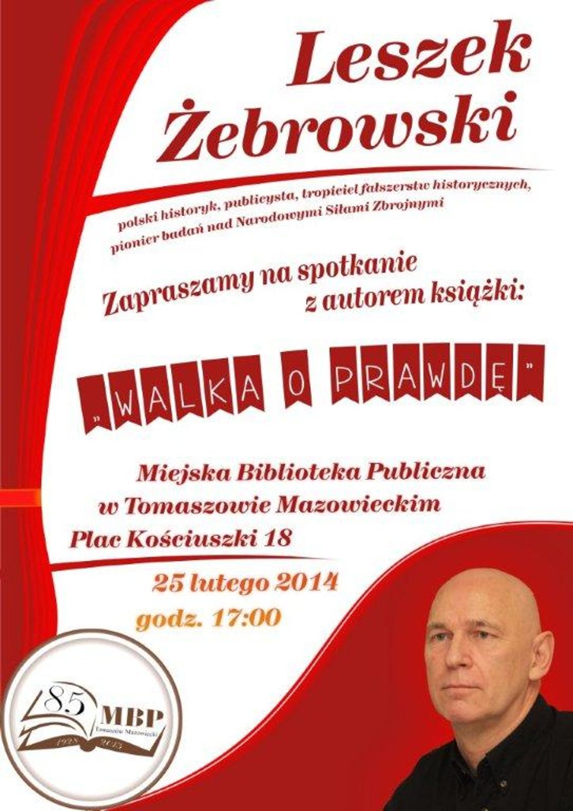 Informacja o spotkaniu z Leszkiem Żebrowskim