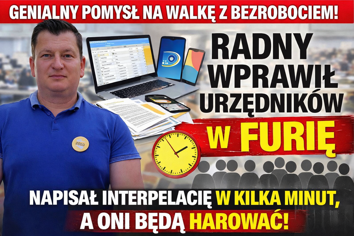 Interpelacja tysiąclecia, czyli jak jednym kliknięciem zatrudnić pół miasta