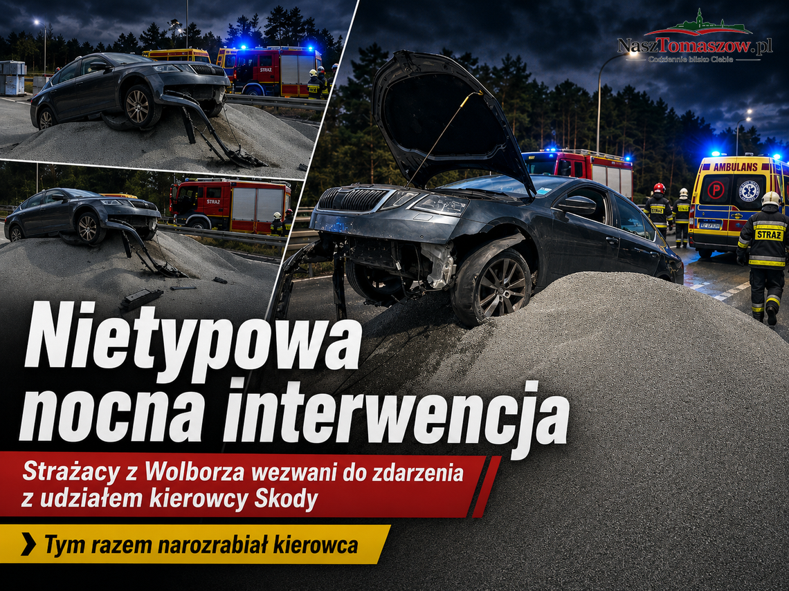 Interwencja strażaków z Wolborza przy nietypowym zdarzeniu Interwencja strażaków z Wolborza przy nietypowym zdarzeniu