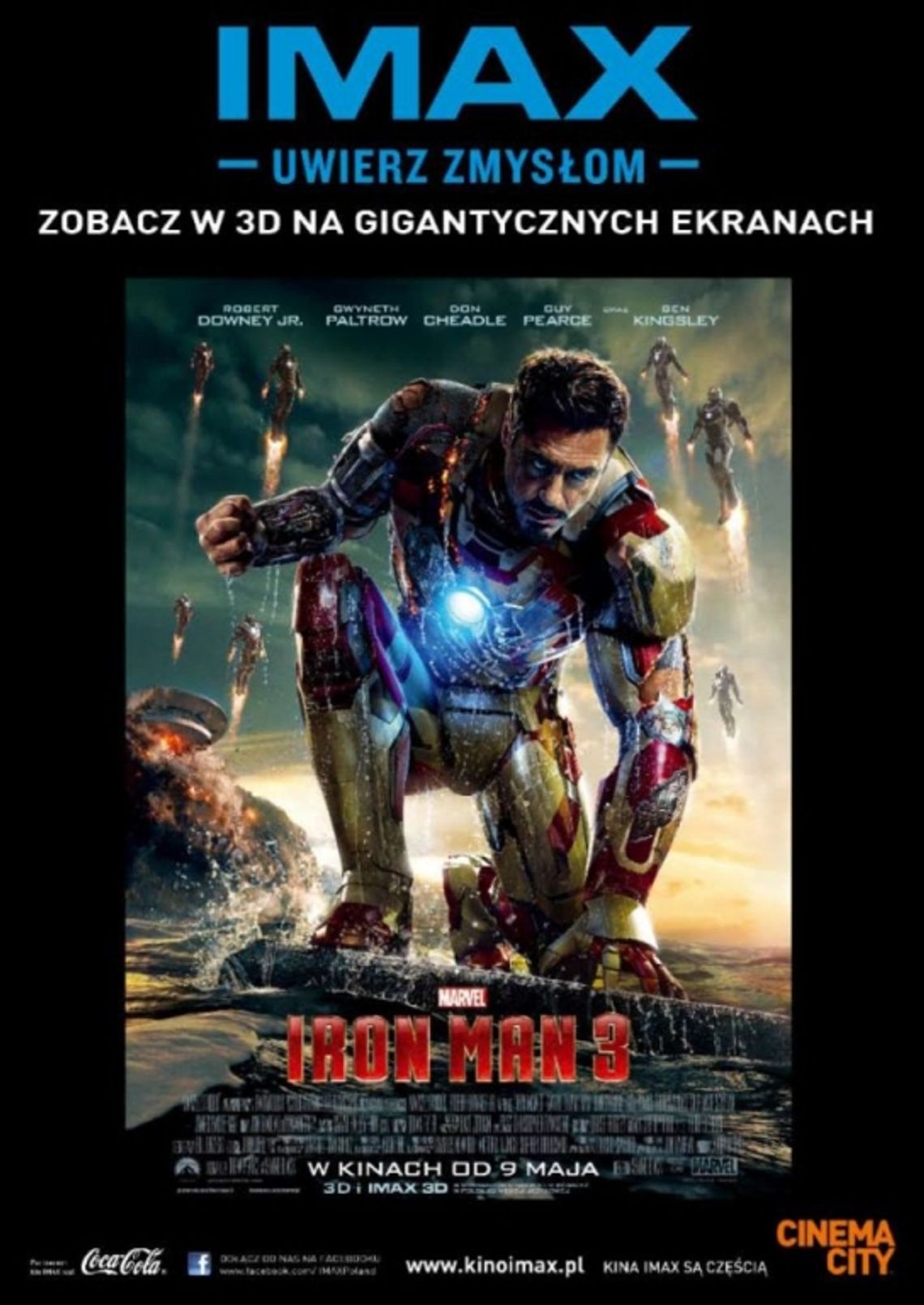 „Iron Man 3D” przedpremierowo na ekranach kin IMAX!