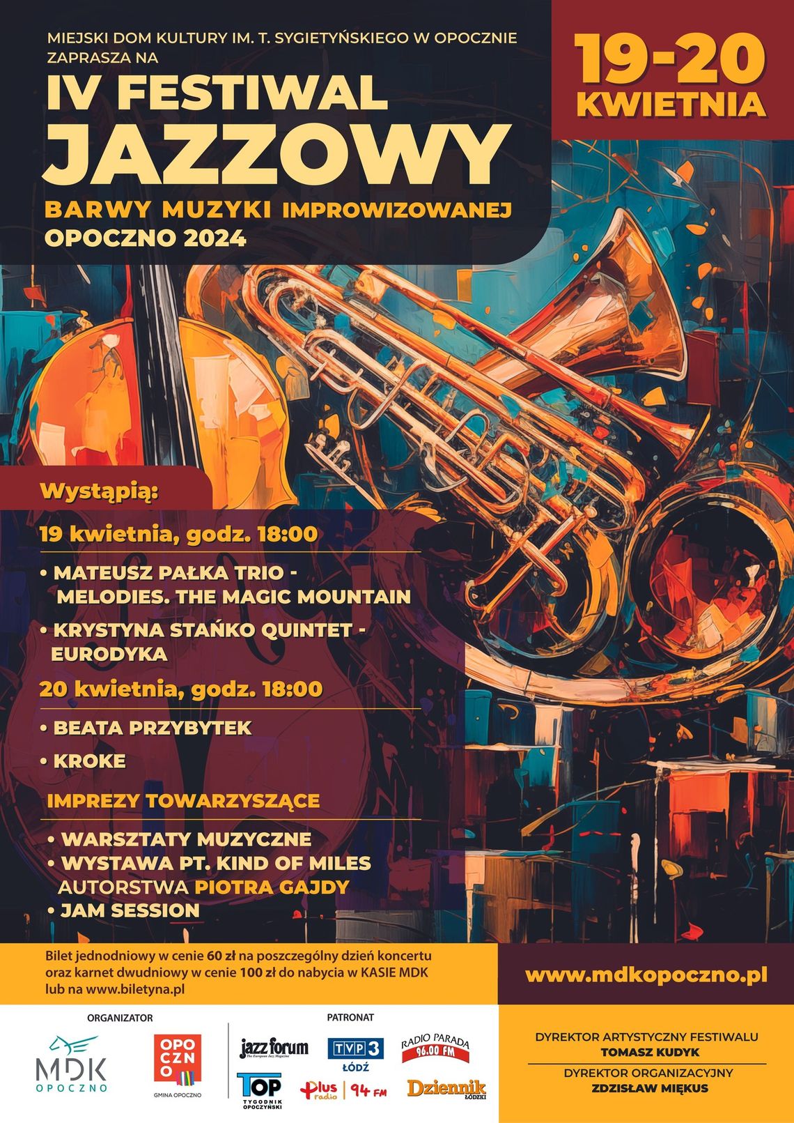 IV Festiwal Jazzowy „Barwy Muzyki Improwizowanej - Opoczno 2024”