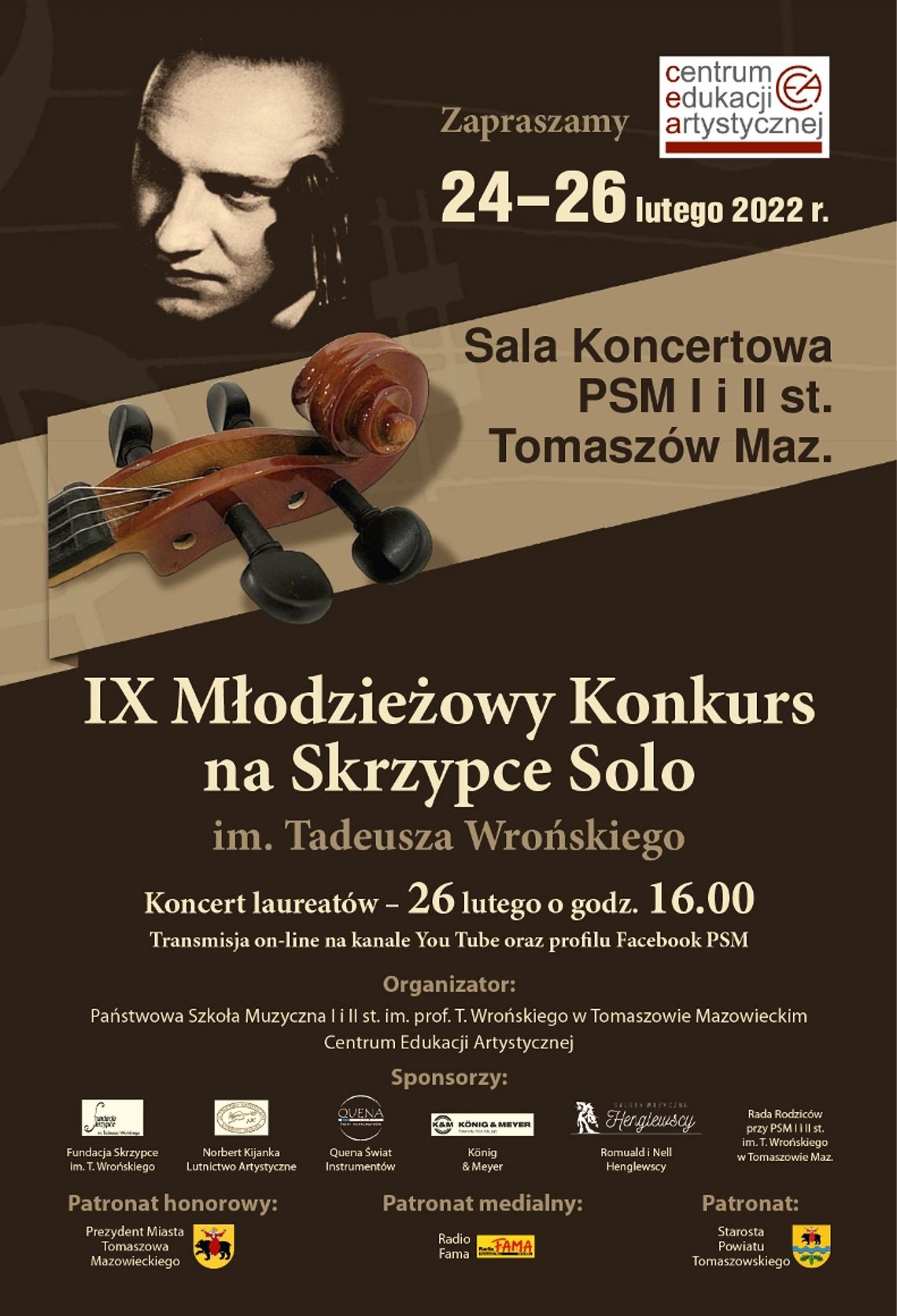 IX Młodzieżowy Konkurs na Skrzypce Solo w PSM