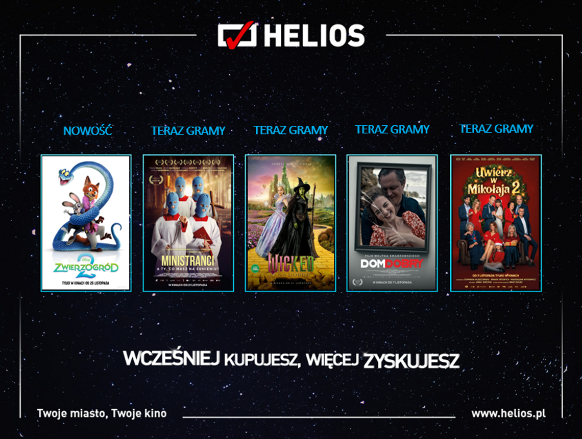 Jesień pełna filmowych hitów w kinach Helios Jesień pełna filmowych hitów w kinach Helios