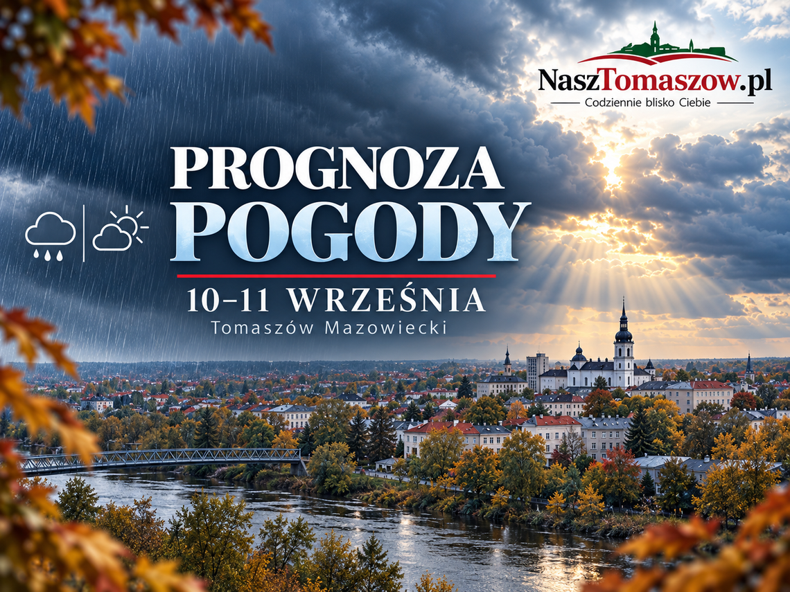 Jesień przypomina o sobie. Chłodniej i deszczowo w Tomaszowie