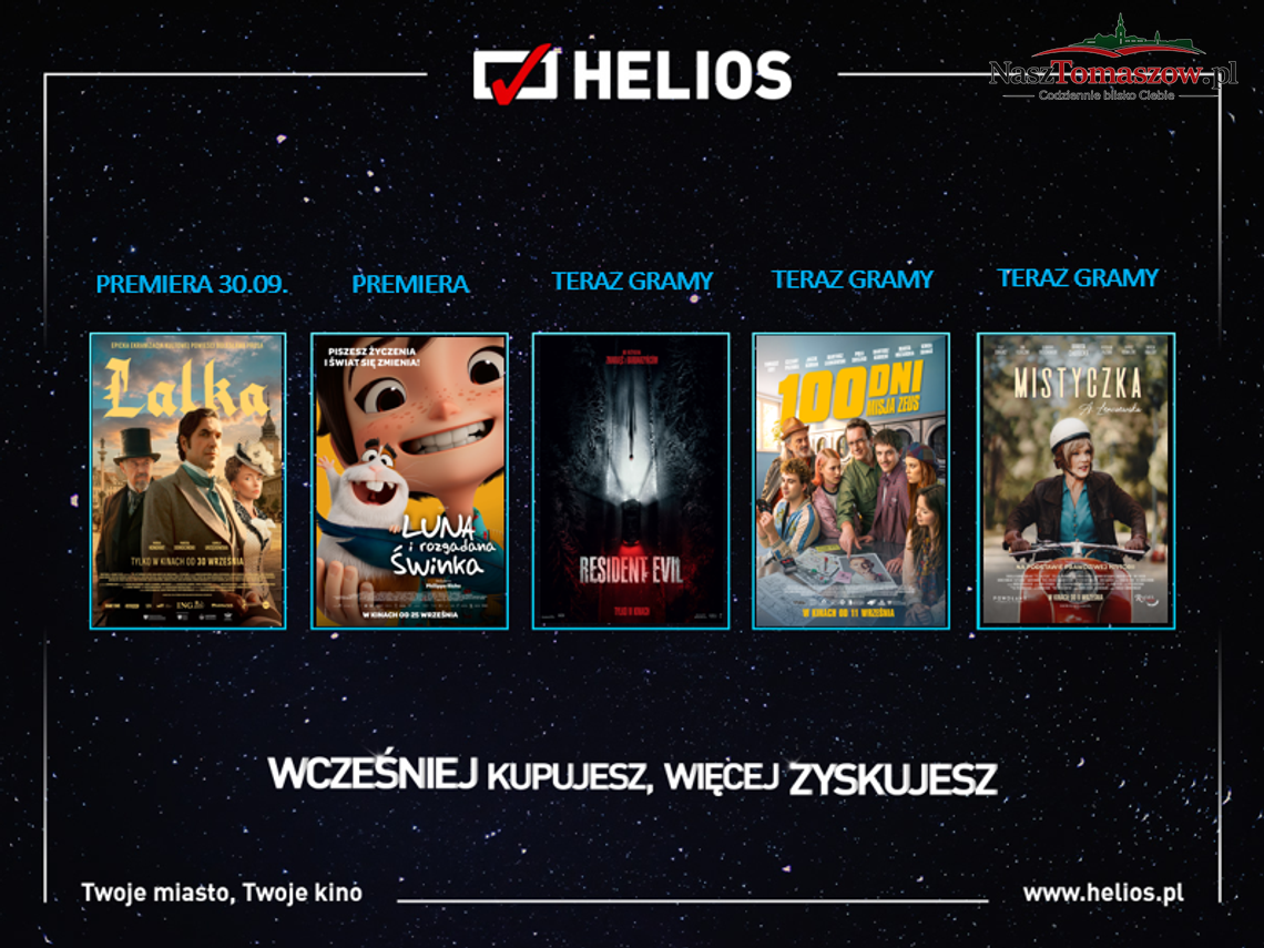 Jesień zaczyna się od „Lalki”, Marvela i kina rodzinnego. Sprawdź, co gra Helios