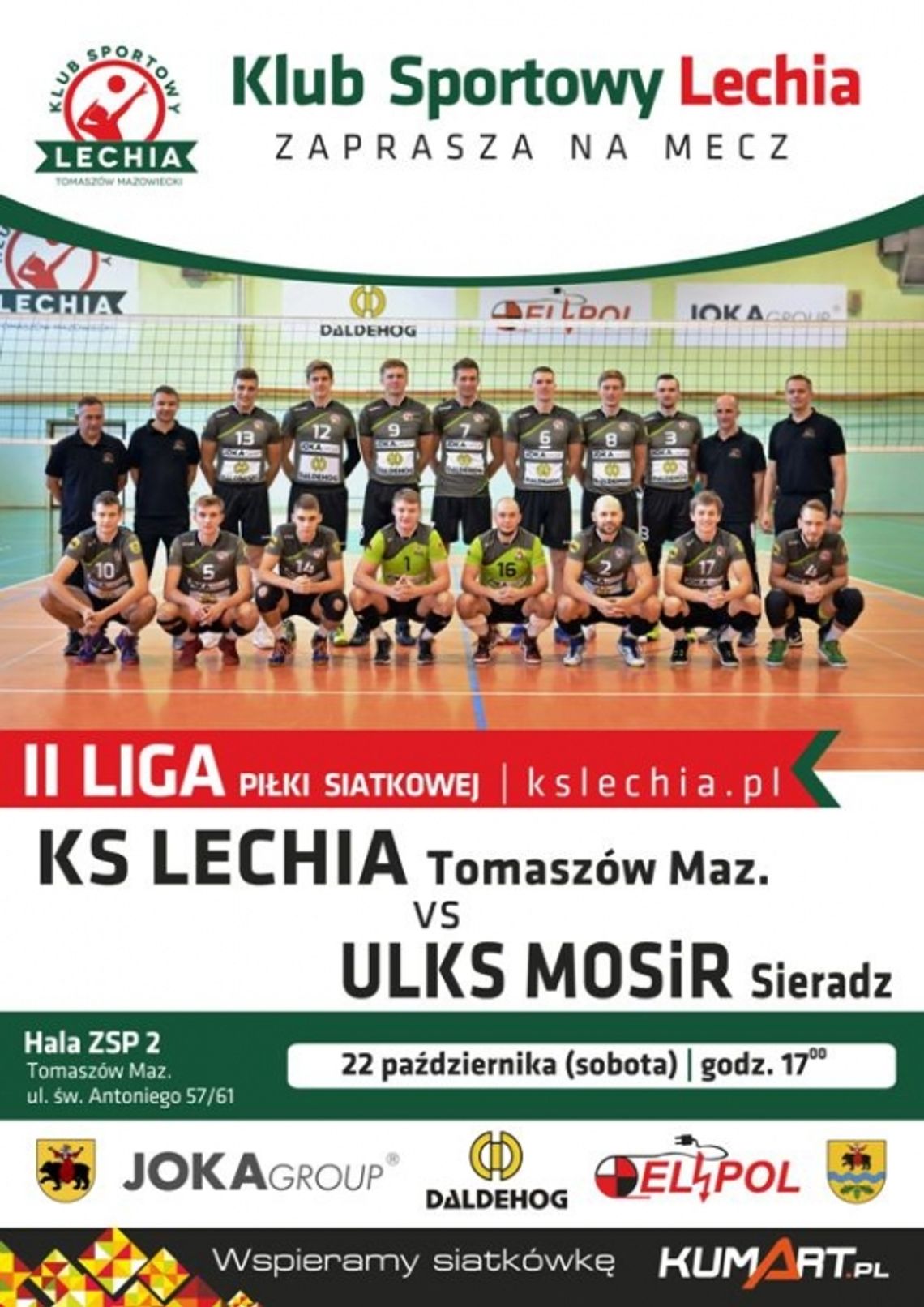 Już dzisiaj kolejny mecz siatkarzy Lechii - Przyjdź i zobacz jak walczy Twoja drużyna!