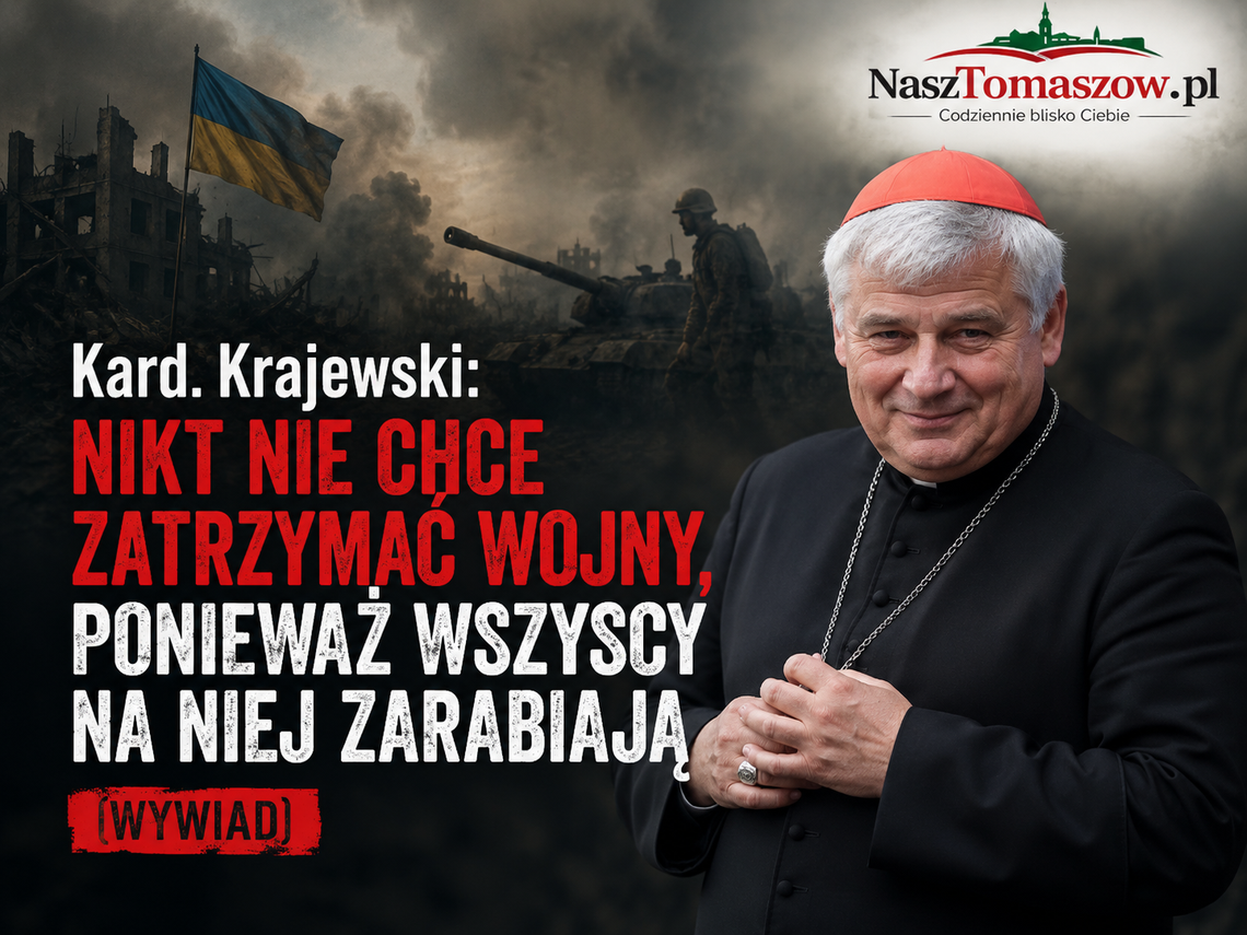 Kard. Krajewski: nikt nie chce zatrzymać wojny, ponieważ wszyscy na niej zarabiają (wywiad)