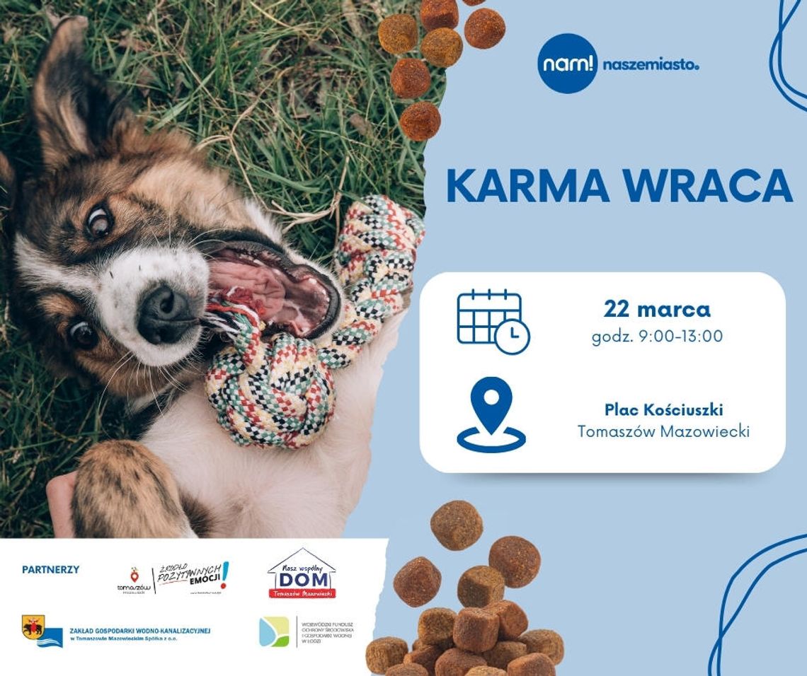 Karma dla bezdomnych zwierząt w zamian za tekstylia i elektrośmieci