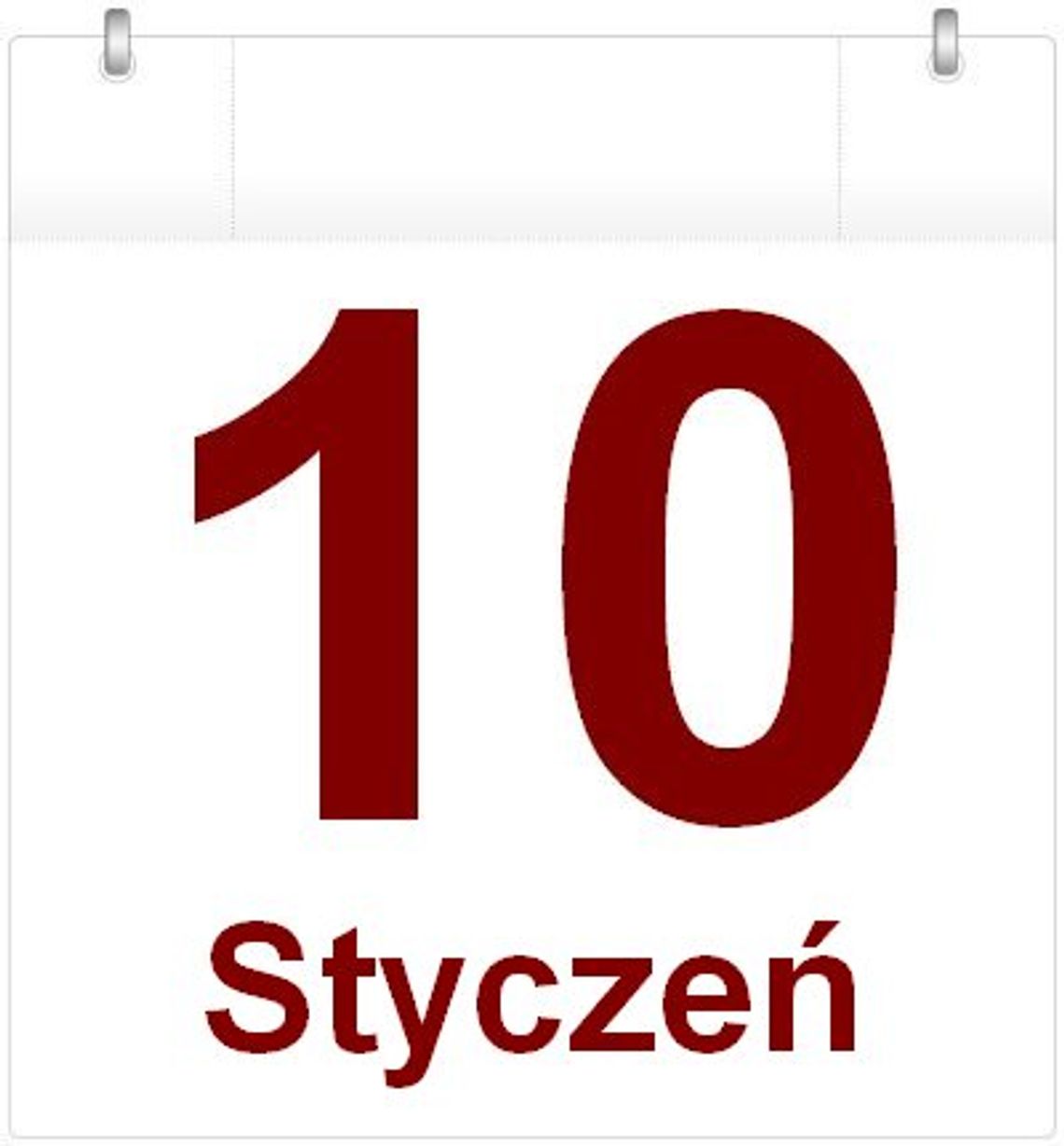 Kartka z kalendarza – 10 styczeń