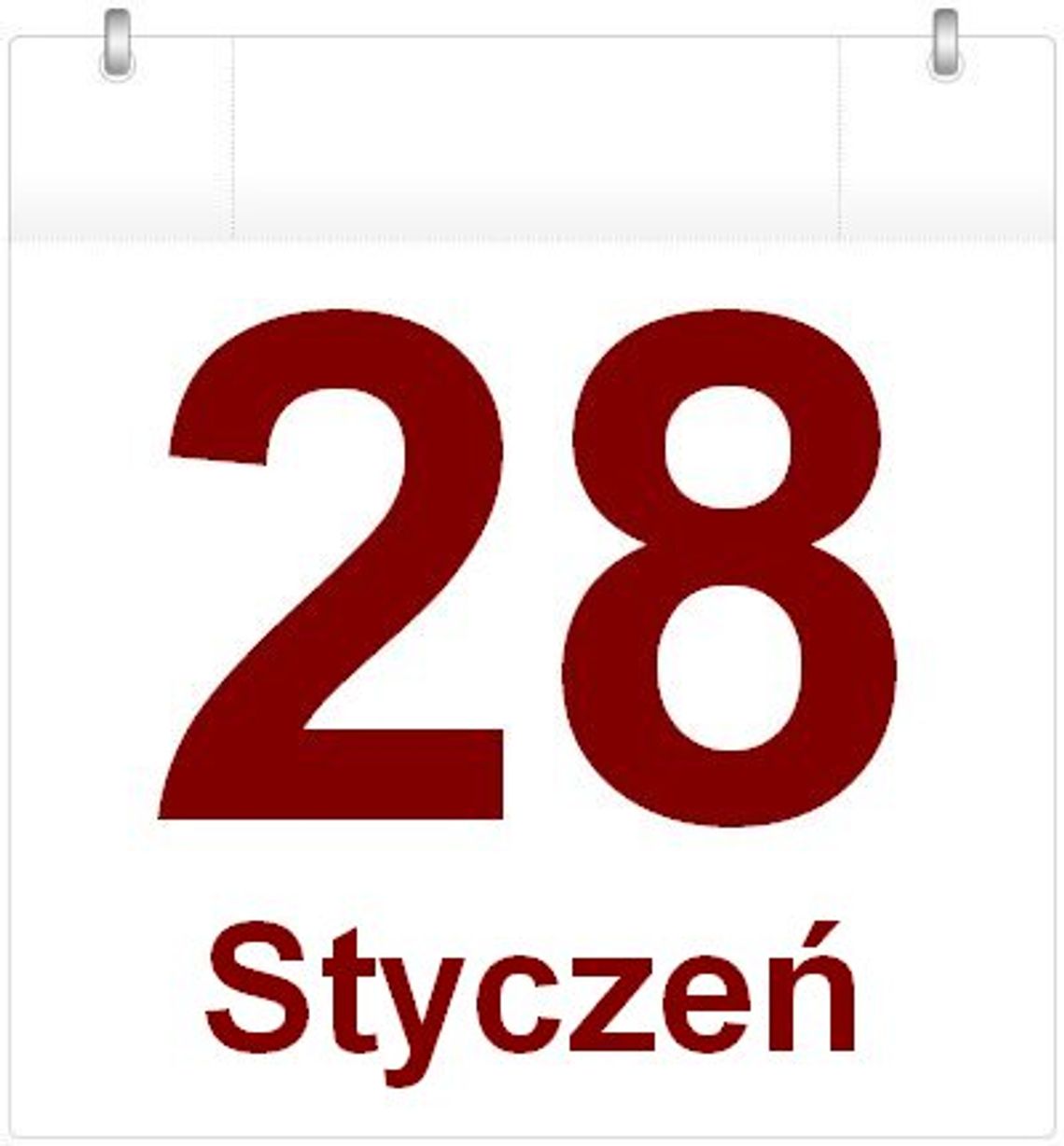 Kartka z kalendarza - 28 stycznia