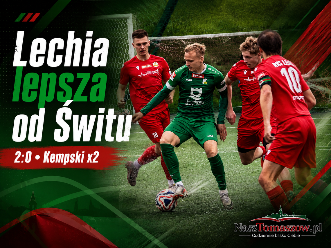 Kempski jak wyrok. Lechia Tomaszów pewnie ograła Świt i wskoczyła na ósme miejsce Kempski jak wyrok. Lechia Tomaszów pewnie ograła Świt i wskoczyła na ósme miejsce