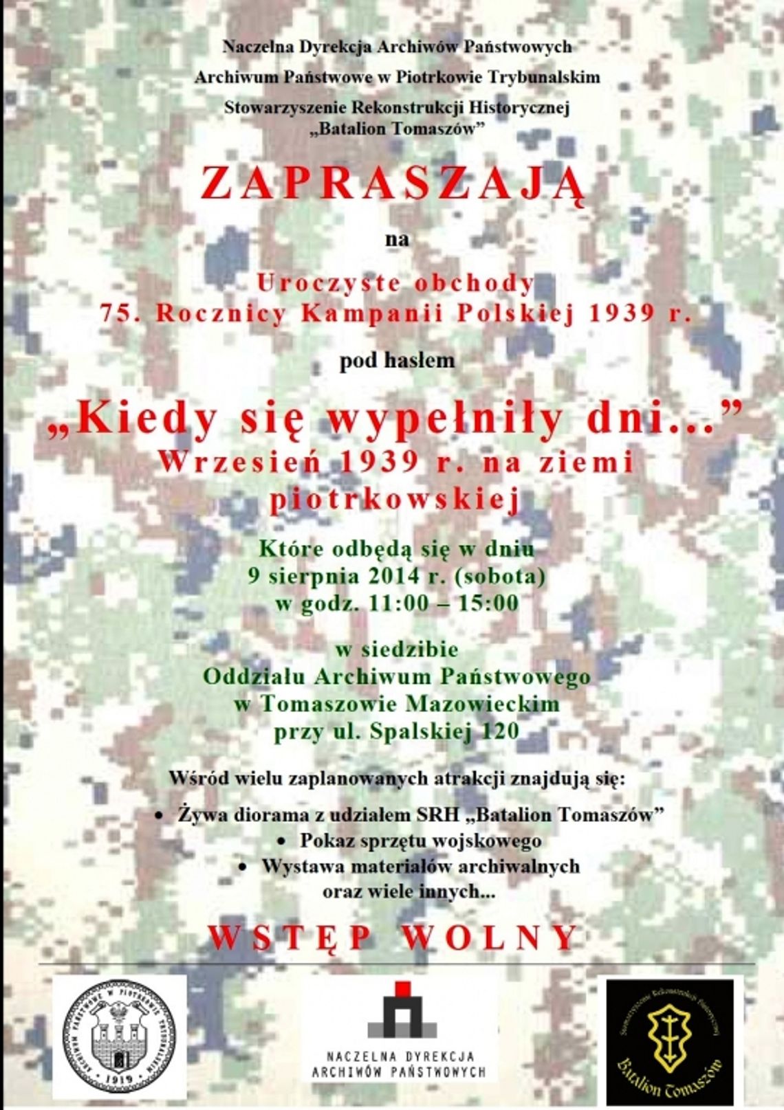 „Kiedy się wypełniły dni...”  Wrzesień 1939 r. na ziemi piotrkowskiej