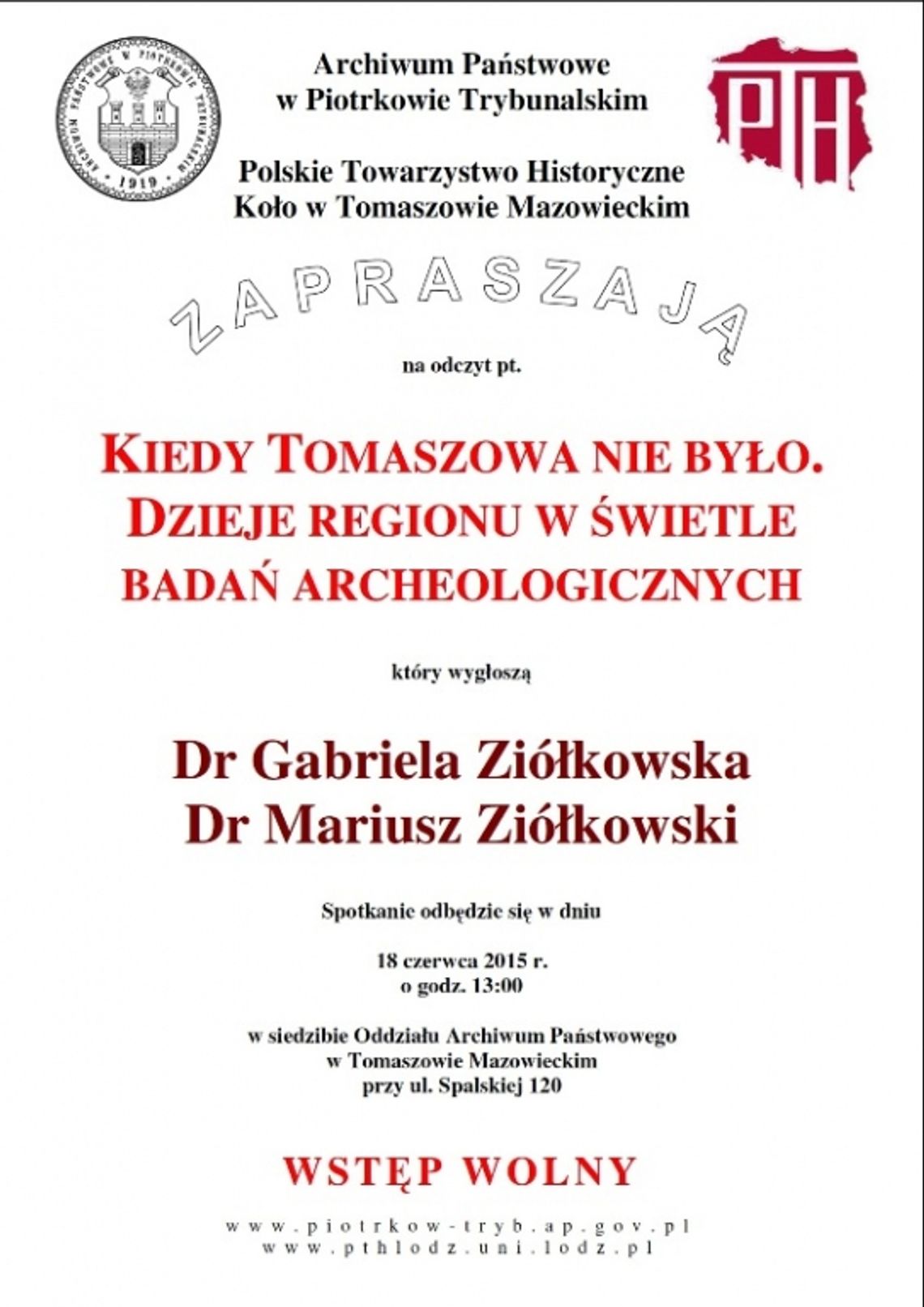 Kiedy Tomaszowa nie było