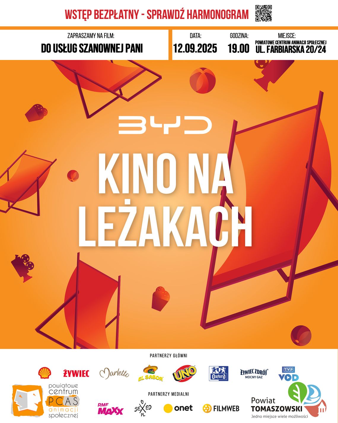 Kino na leżakach wraca! „Do usług szanownej pani” – filmowy wieczór pod chmurką już 12 września