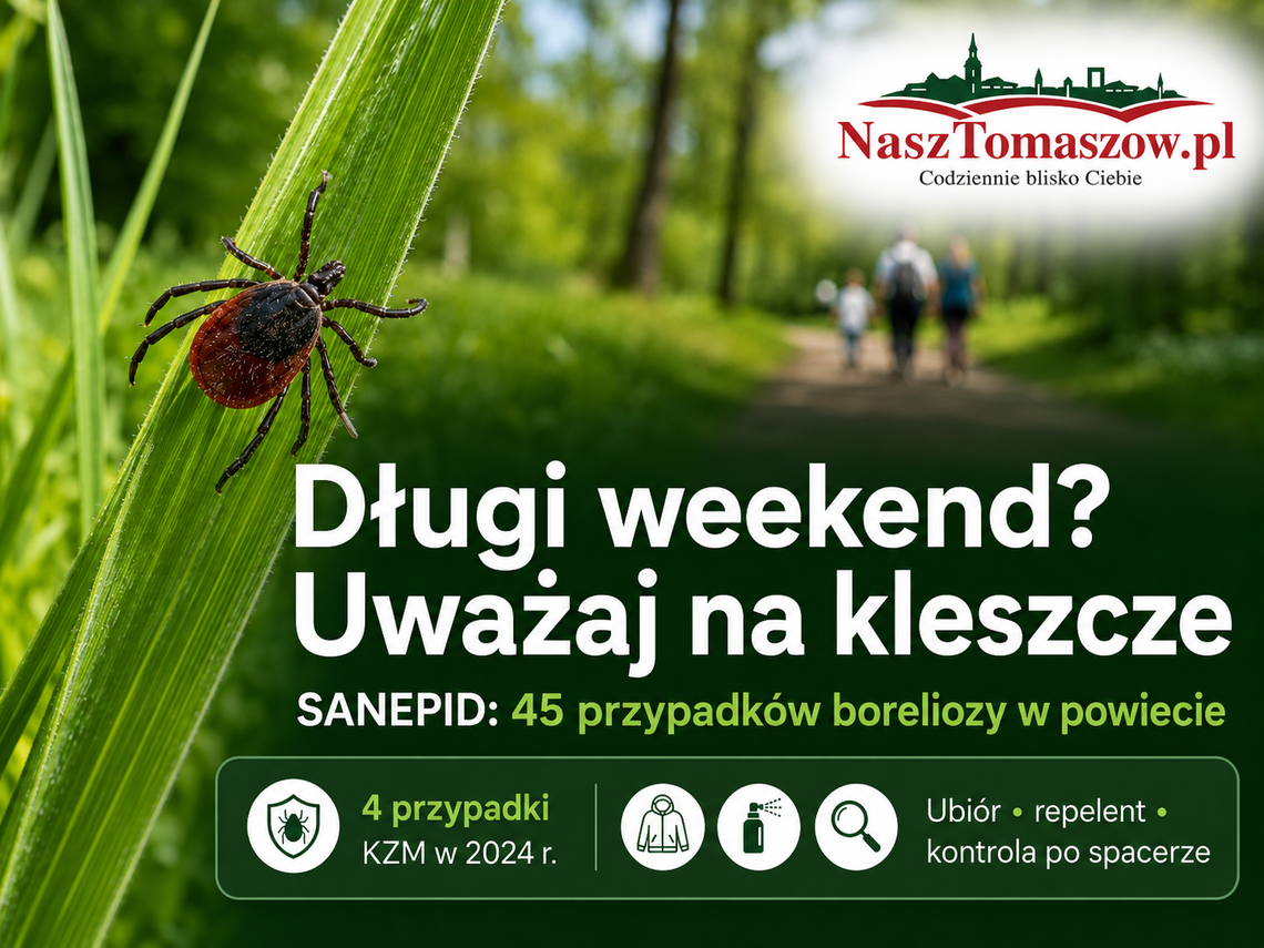 Kleszcze nie biorą długiego weekendu. Spacerujmy, ale z głową