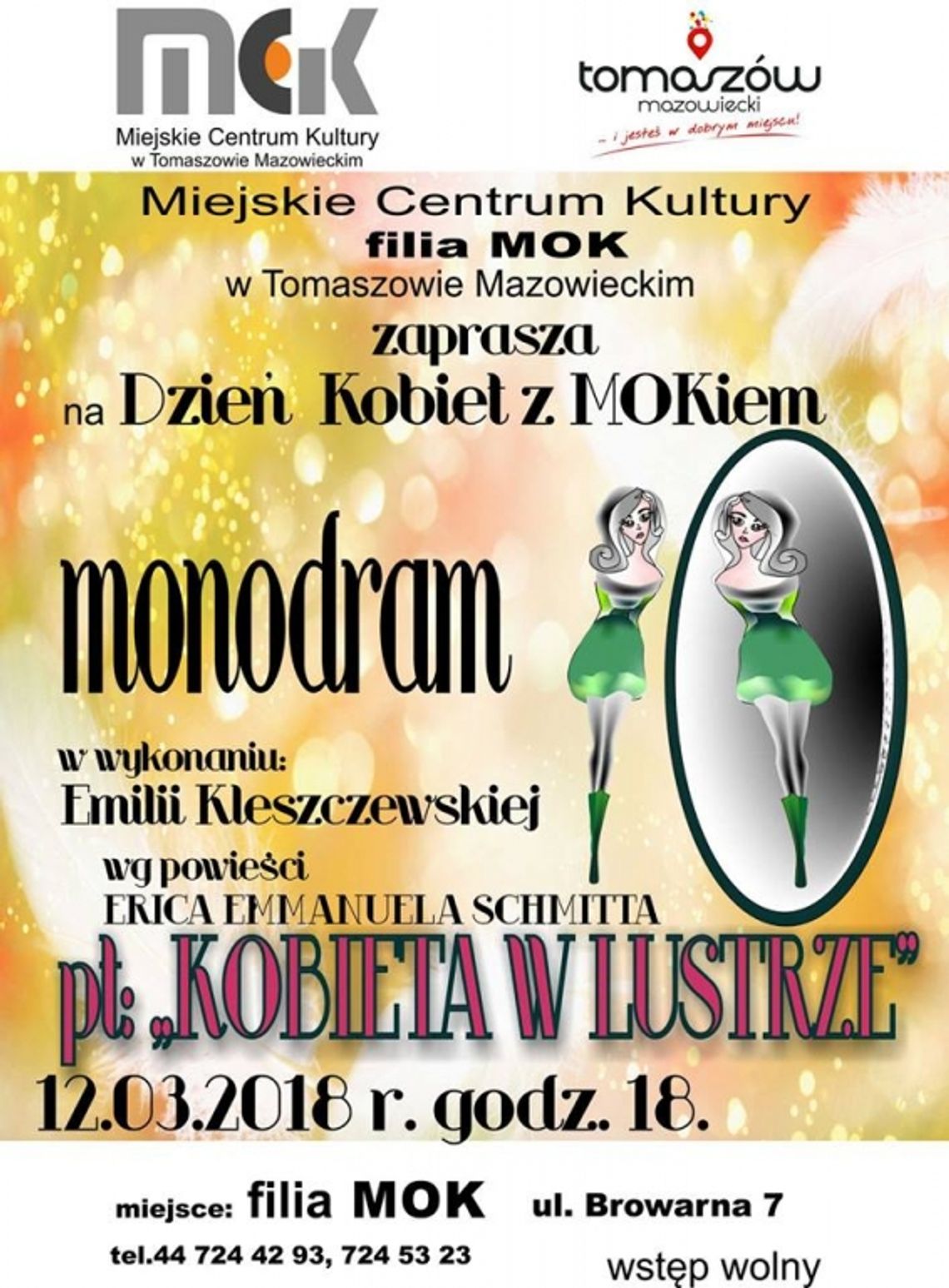 „Kobieta w lustrze”- Dzień kobiet z MOKiem