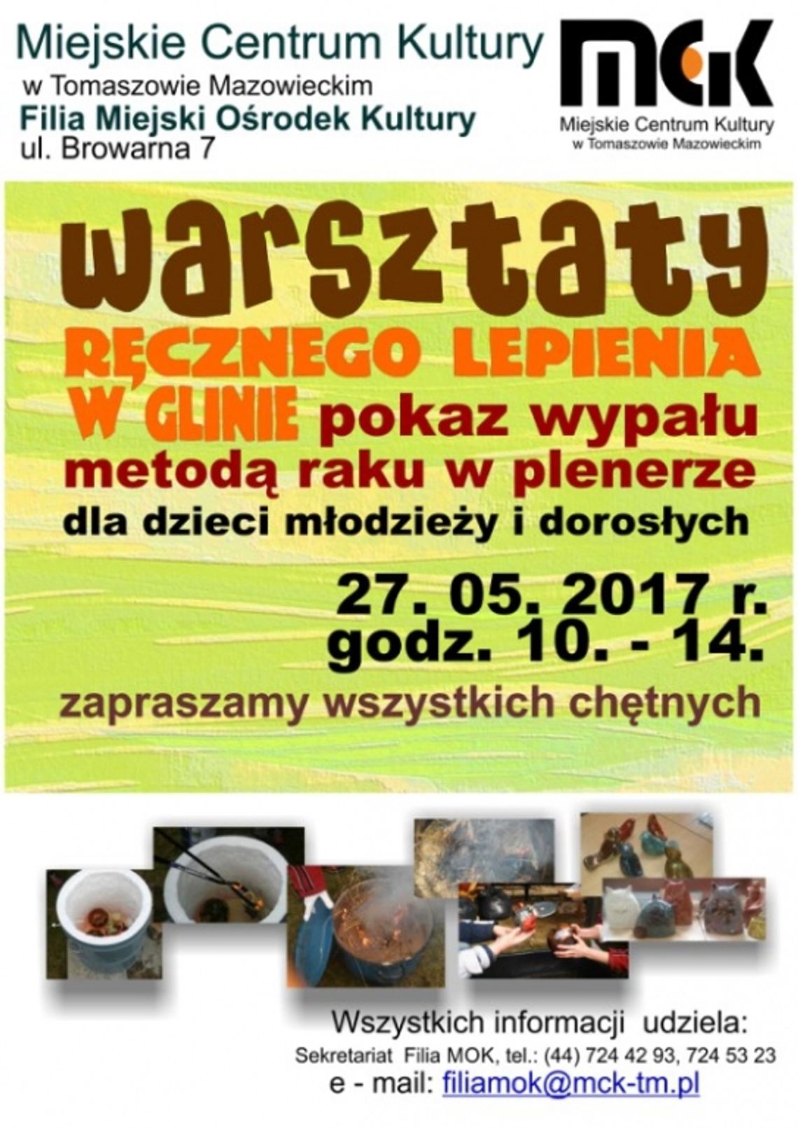 Kolejne warsztaty ręcznego lepienia w glinie Kolejne warsztaty ręcznego lepienia w glinie