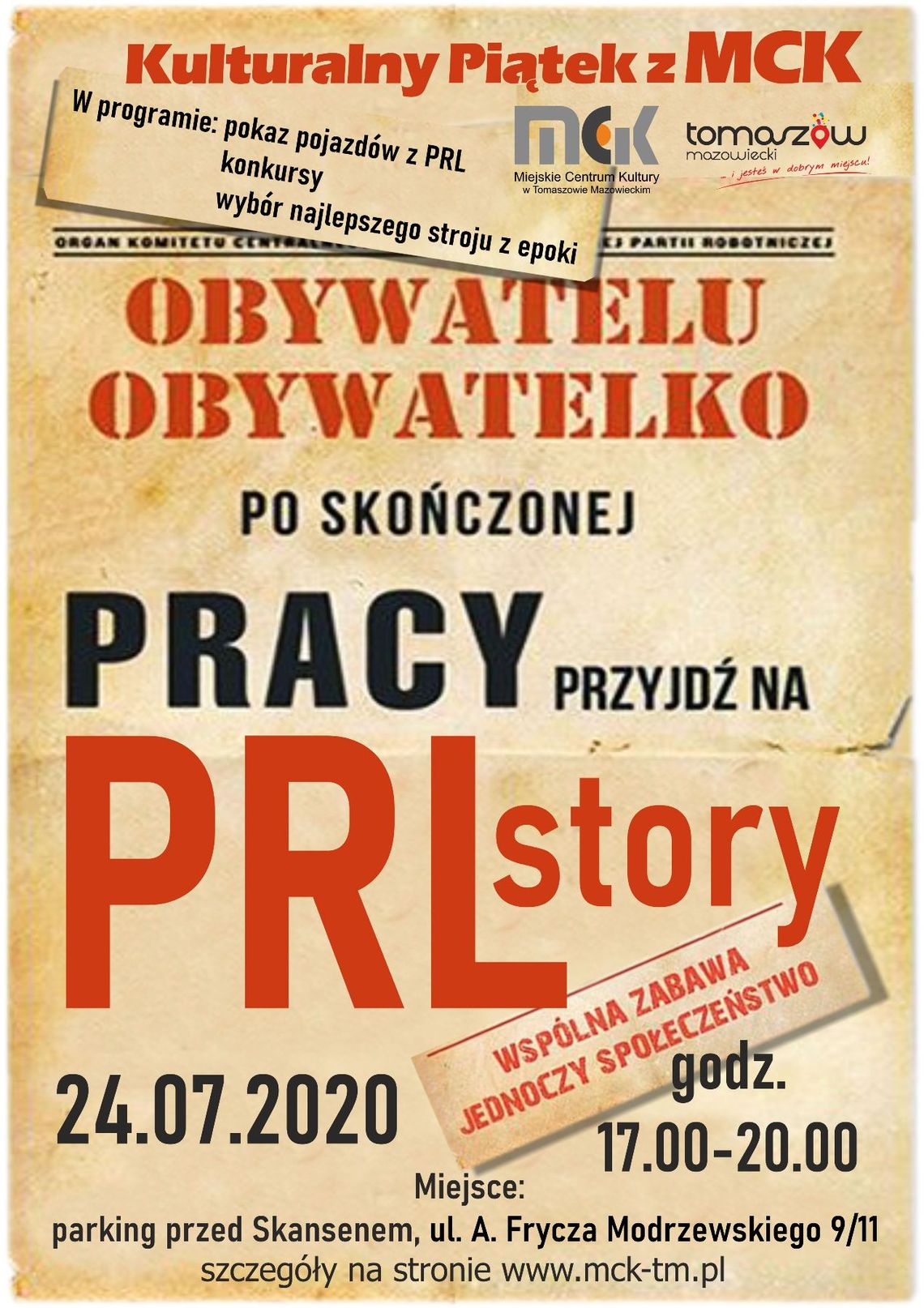 Kolejny „Kulturalny piątek z MCK” ‒ zapraszamy na „PRL Story”