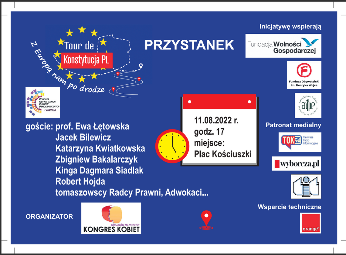 Kolejny przystanek Tour de Konstytucja w Tomaszowie Mazowieckim