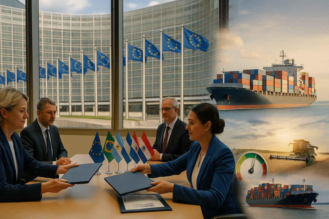 Komisja Europejska przyjęła umowę handlową z Mercosurem (synteza) Komisja Europejska przyjęła umowę handlową z Mercosurem (synteza)