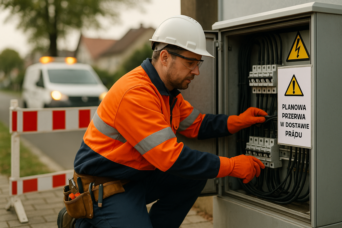 Komunikat o przerwach w dostawie prądu