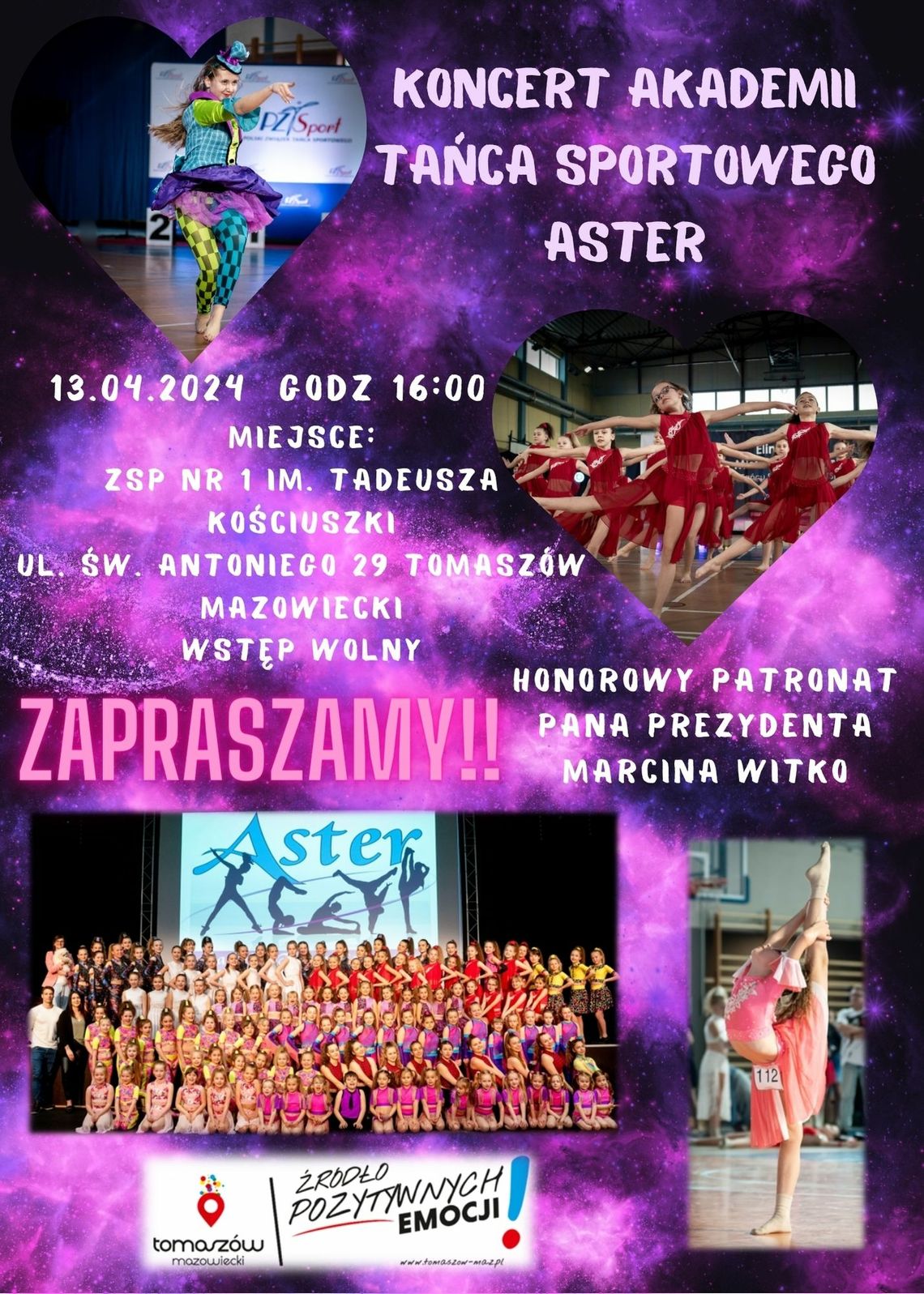 Koncert Akademii Tańca Sportowego „Aster” Koncert Akademii Tańca Sportowego „Aster”