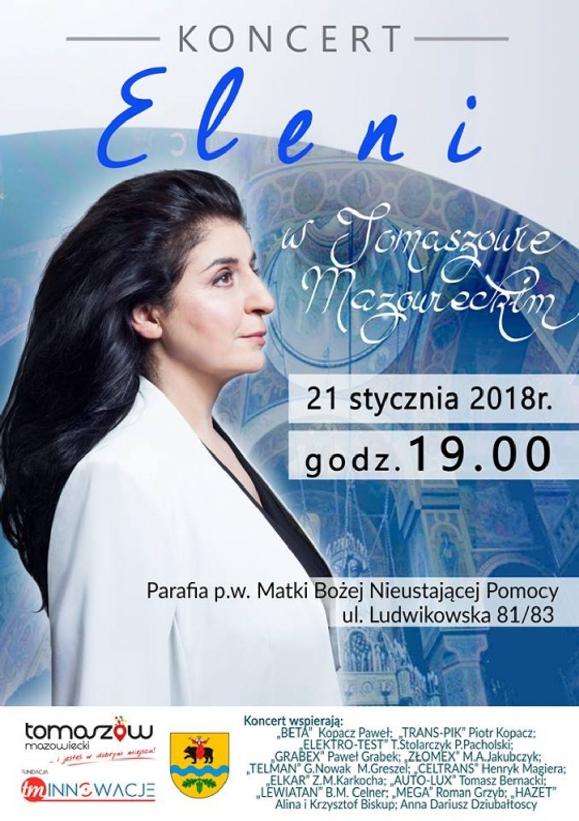 Koncert Eleni w kościele przy ulicy Ludwikowskiej